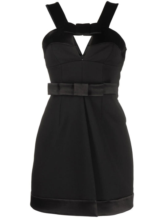 bow-detail mini dress