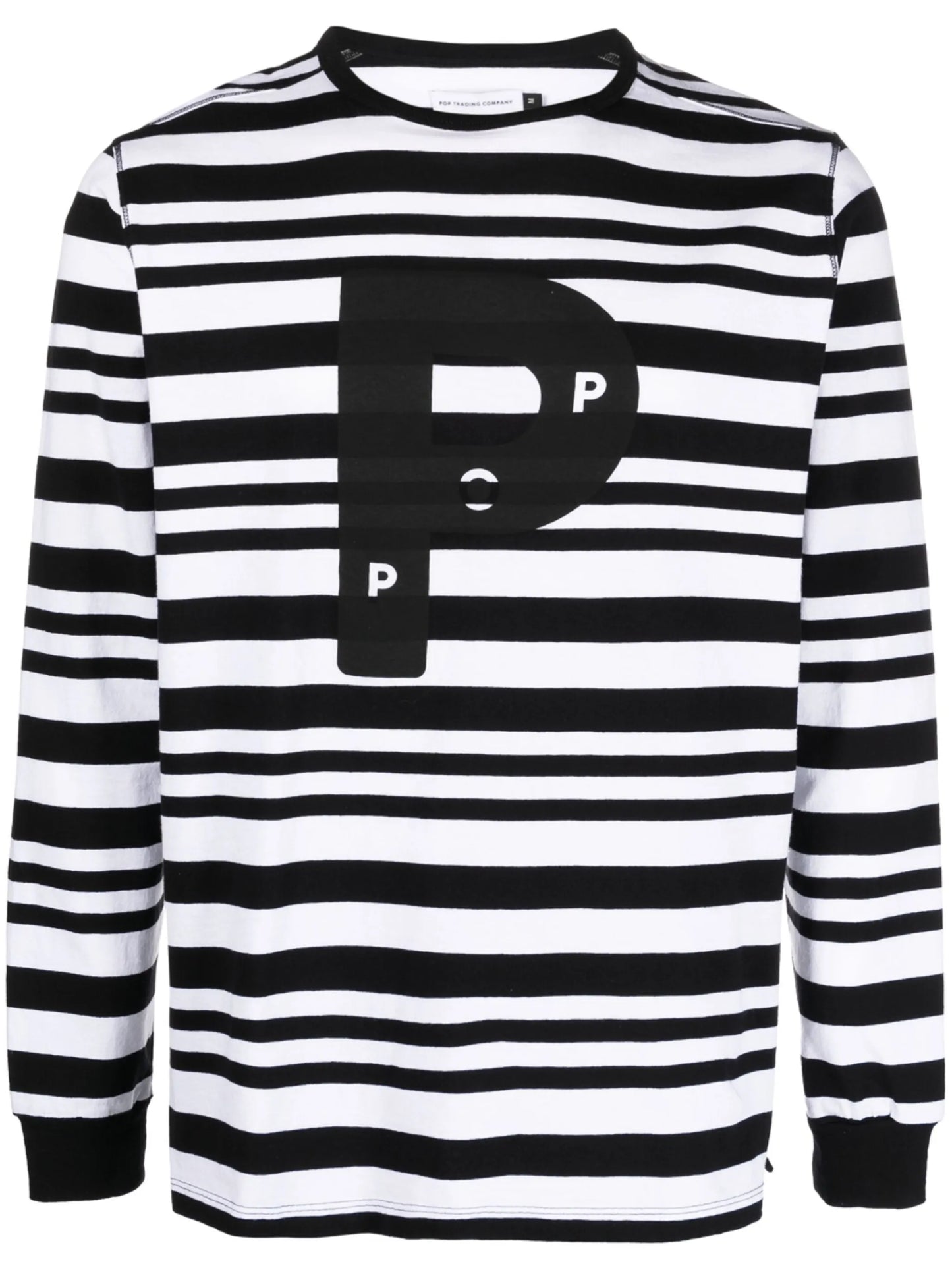logo-print striped T-shirt