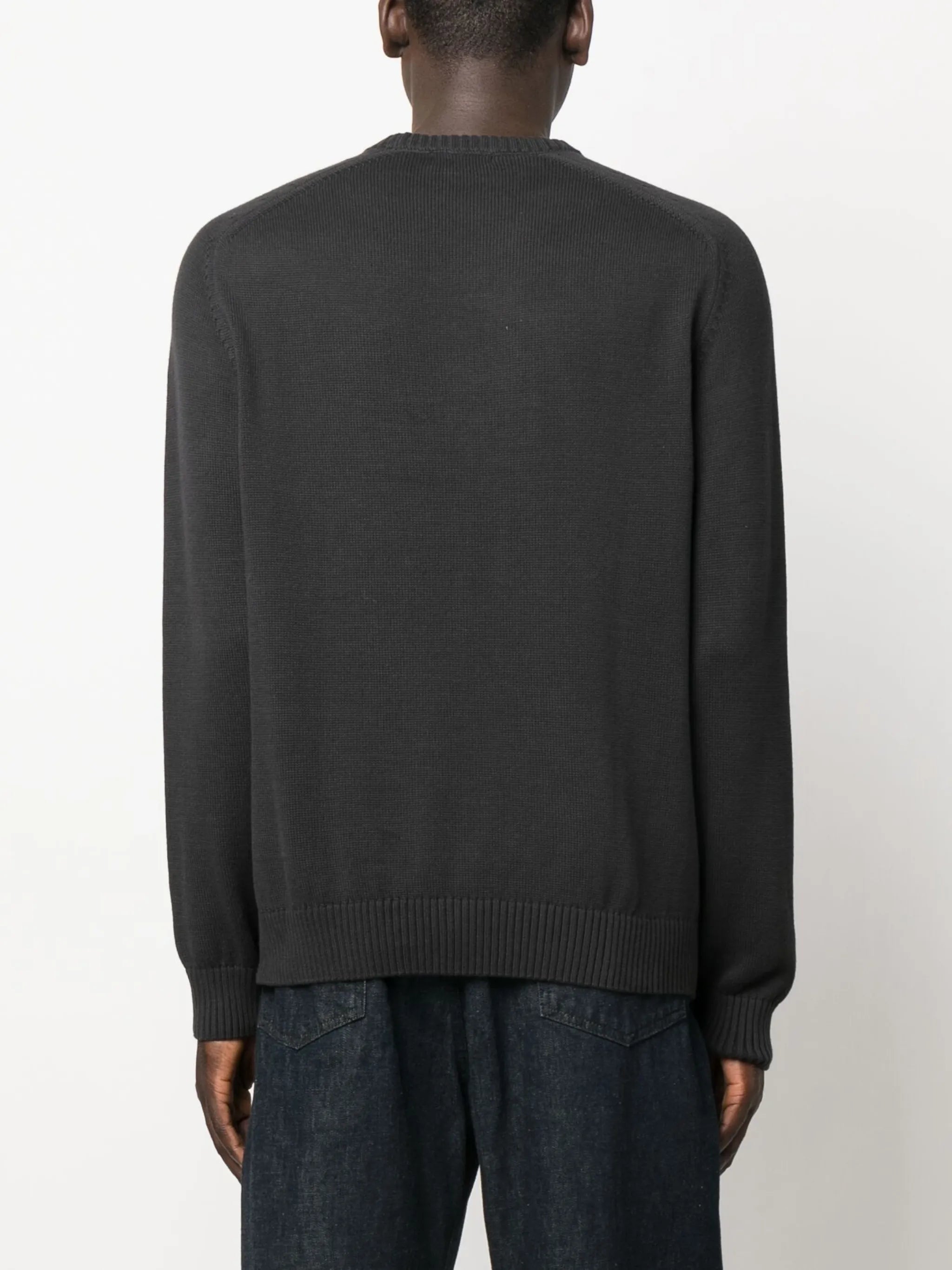logo-patch cotton sweatshirt