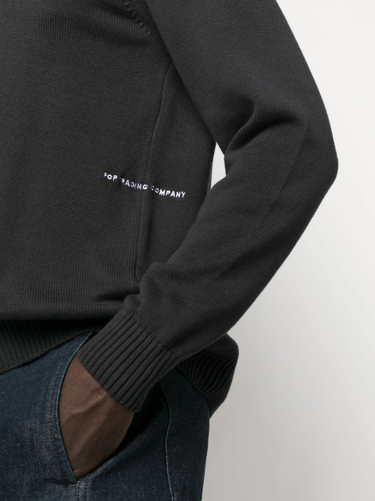 logo-patch cotton sweatshirt