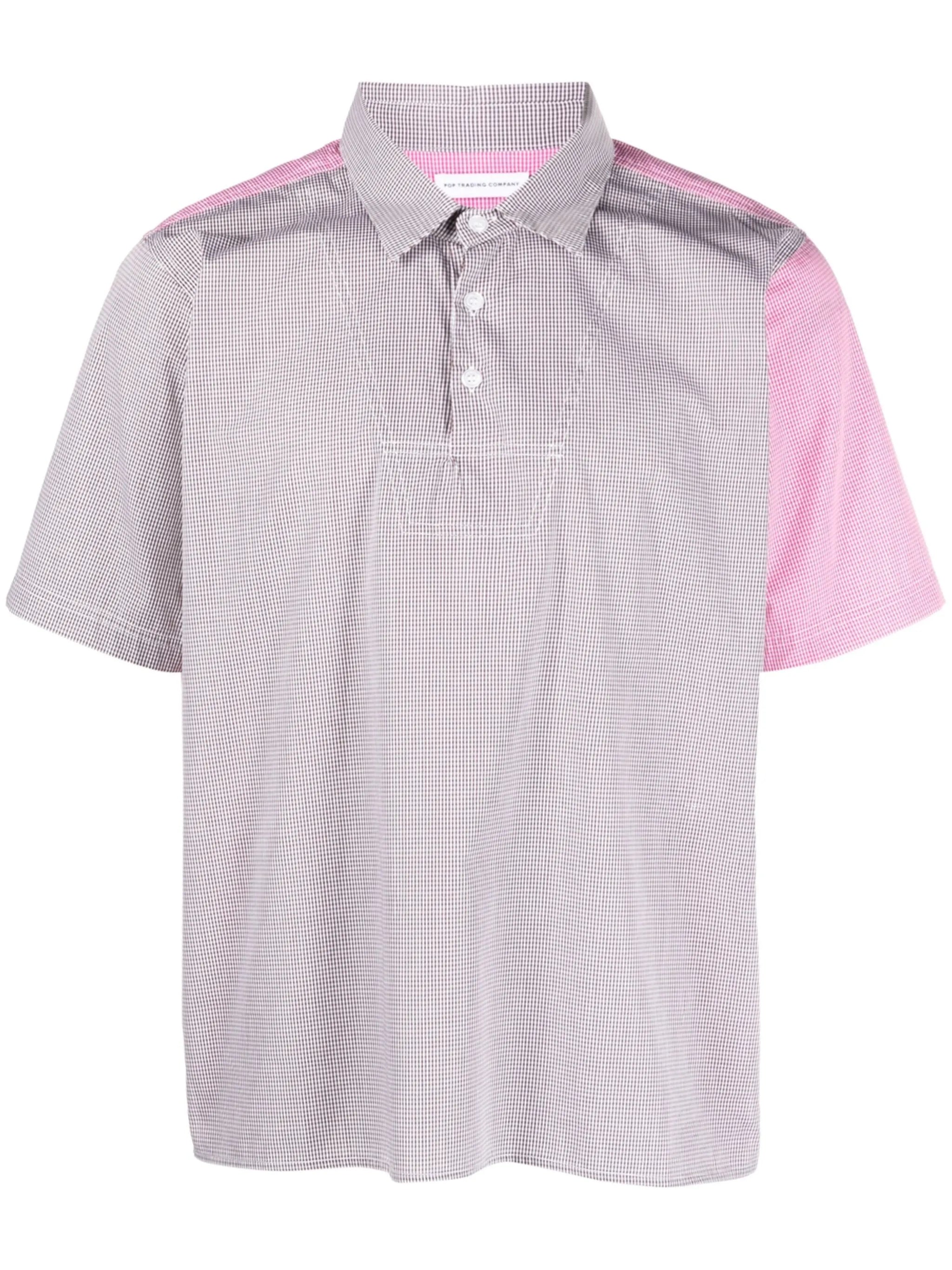 checked short-sleeve shirt