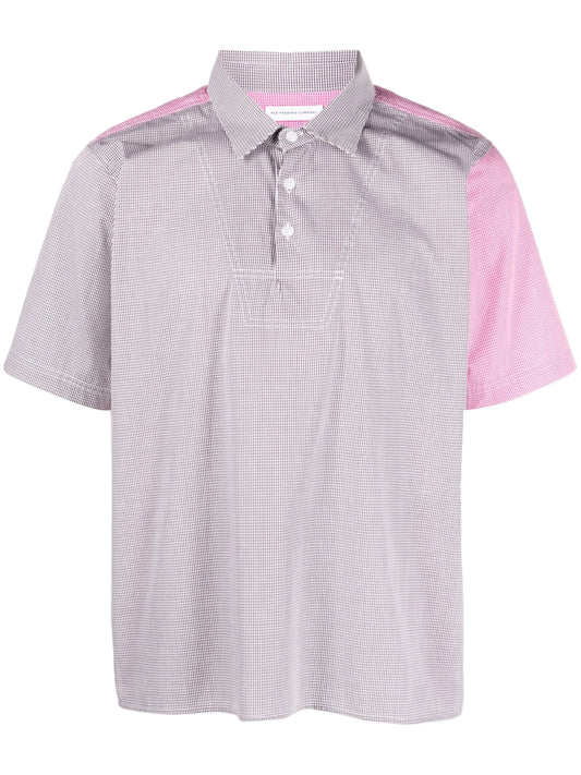 checked short-sleeve shirt