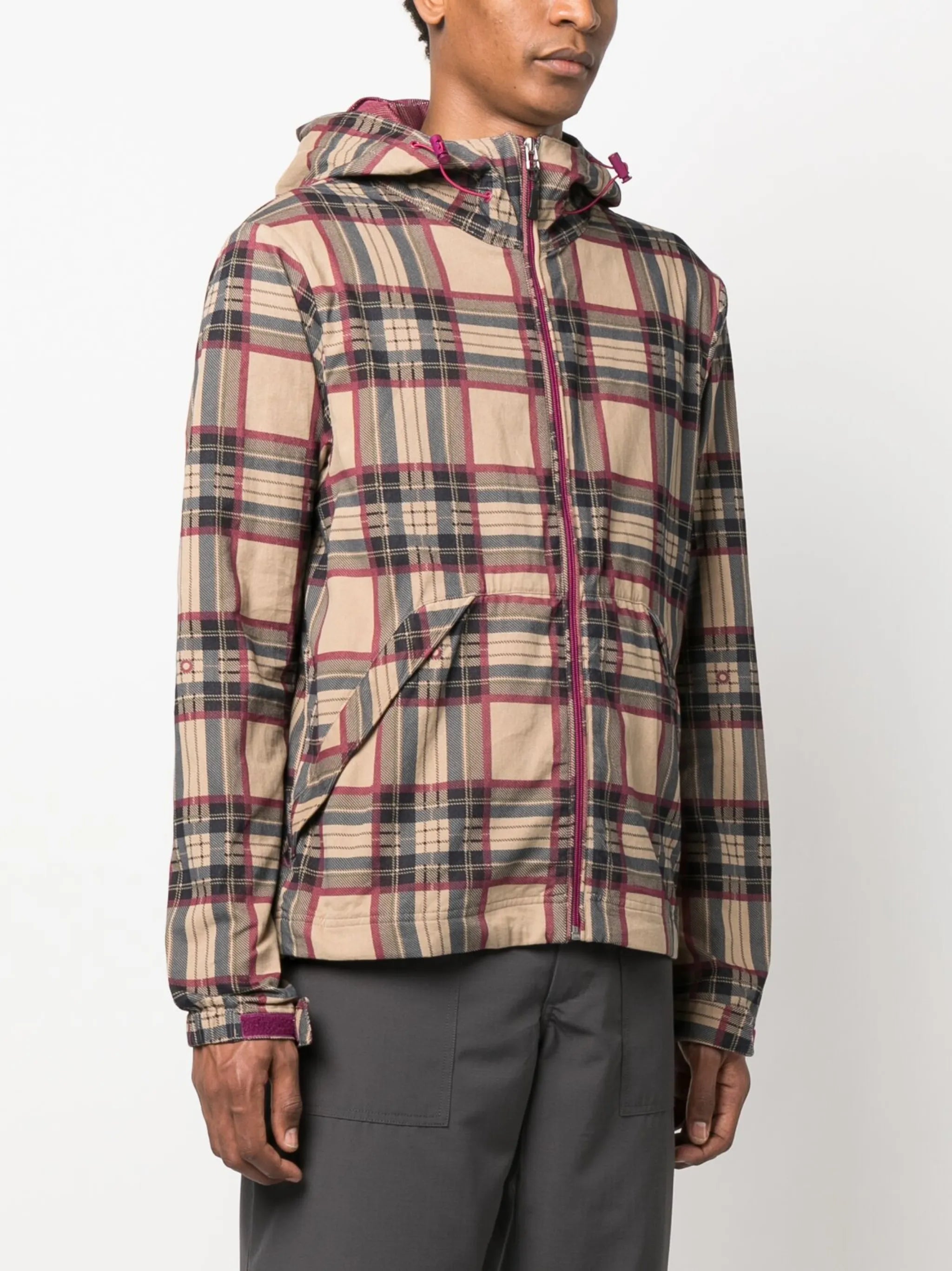 Vondel plaid-pattern jacket