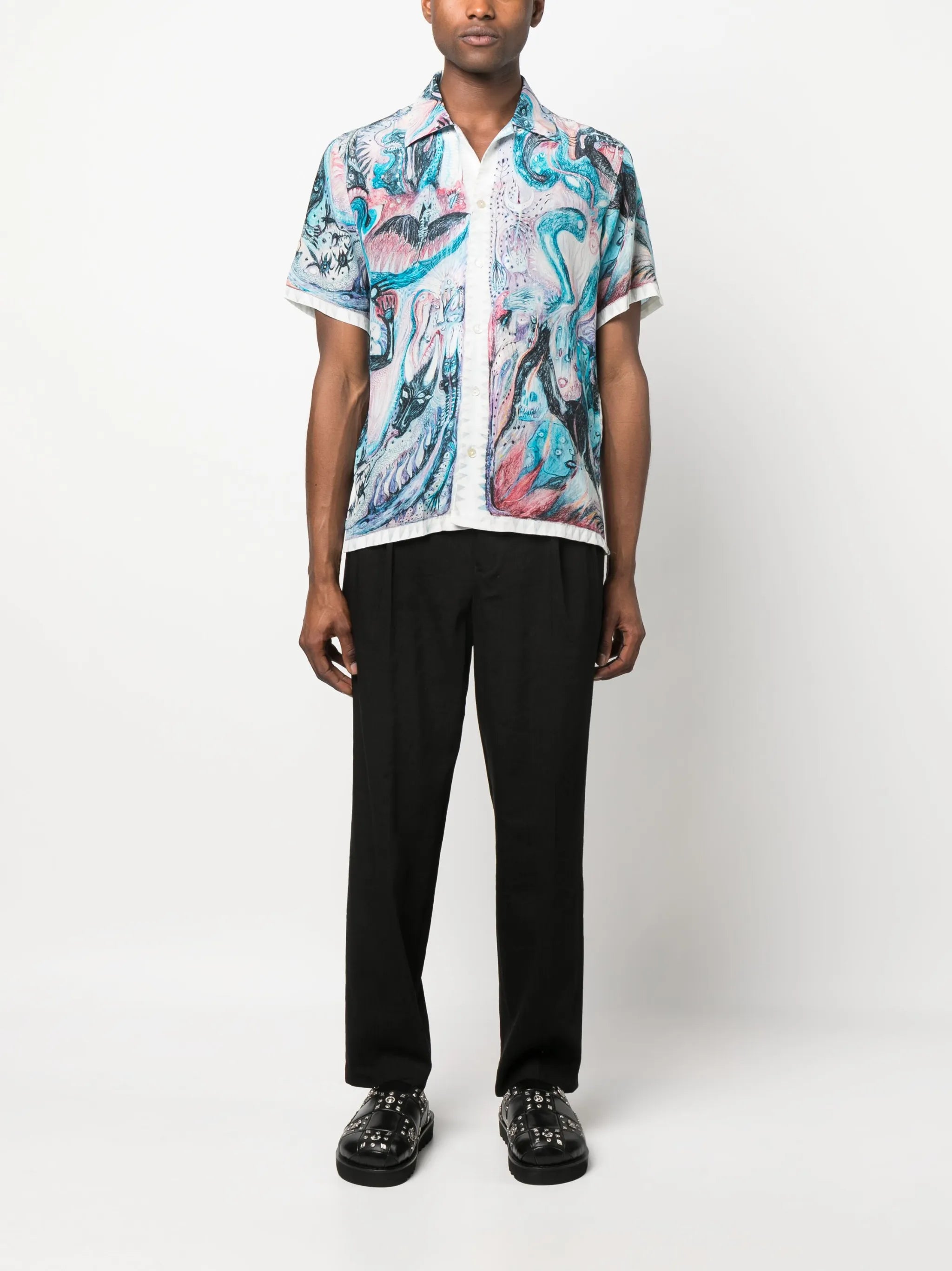 Hypnic Jerk silk shirt