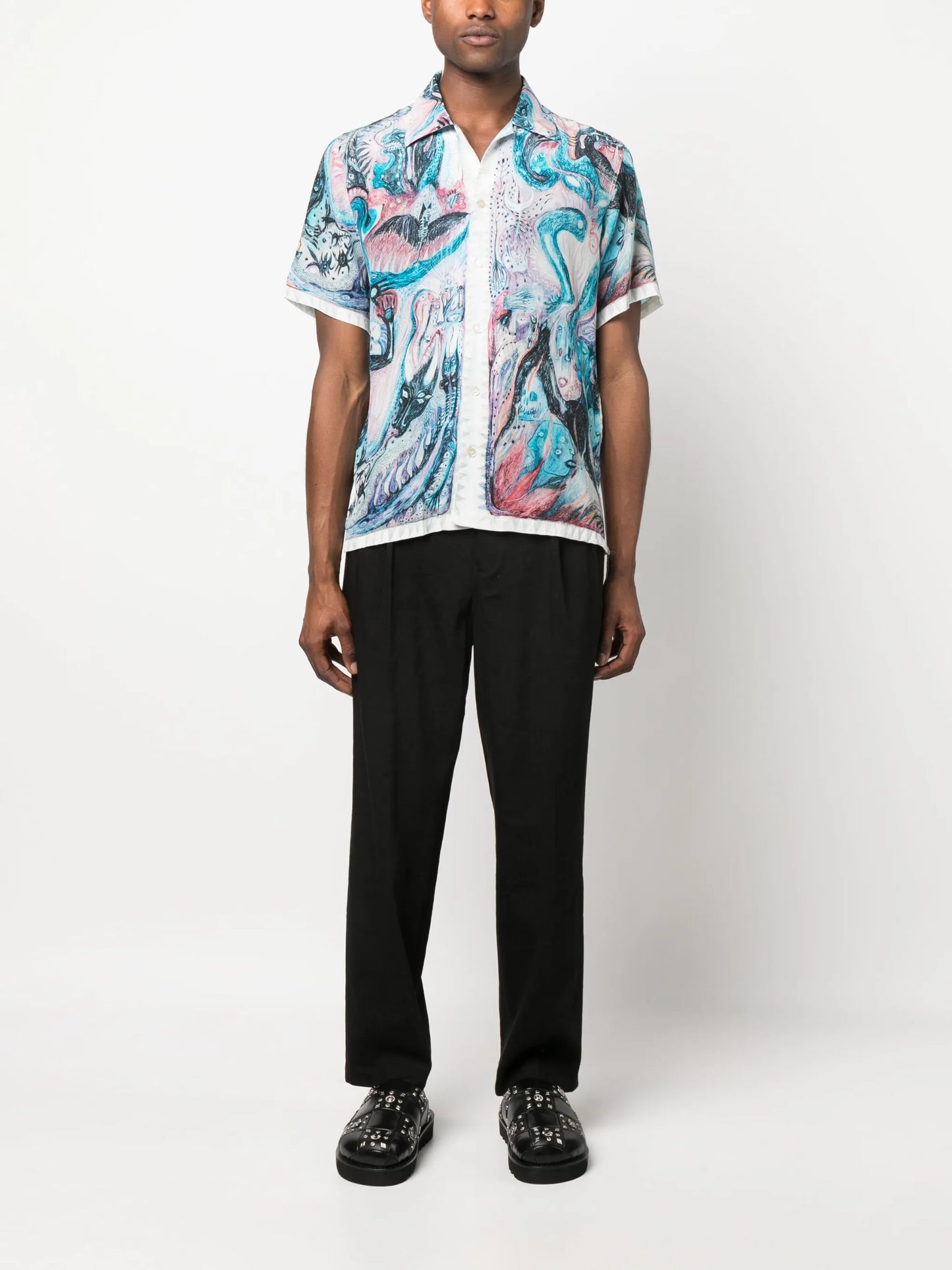 Hypnic Jerk silk shirt