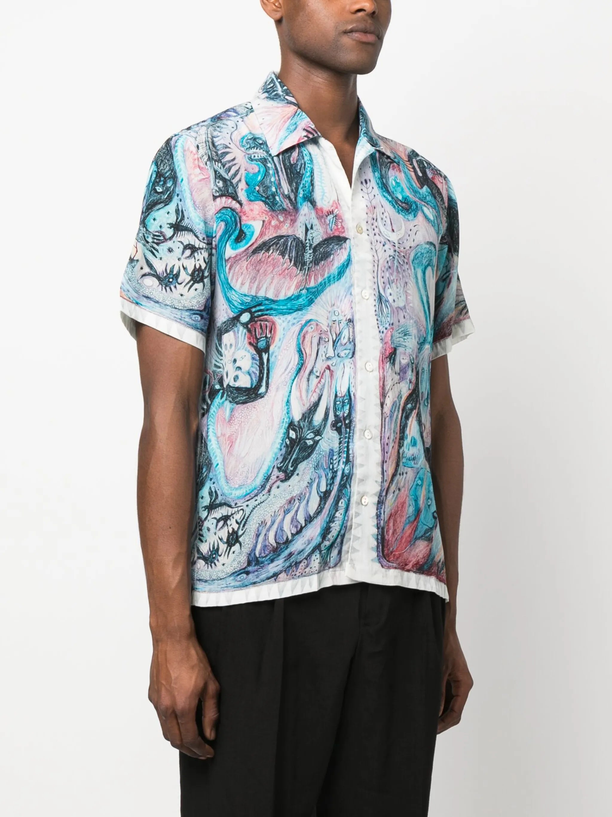 Hypnic Jerk silk shirt