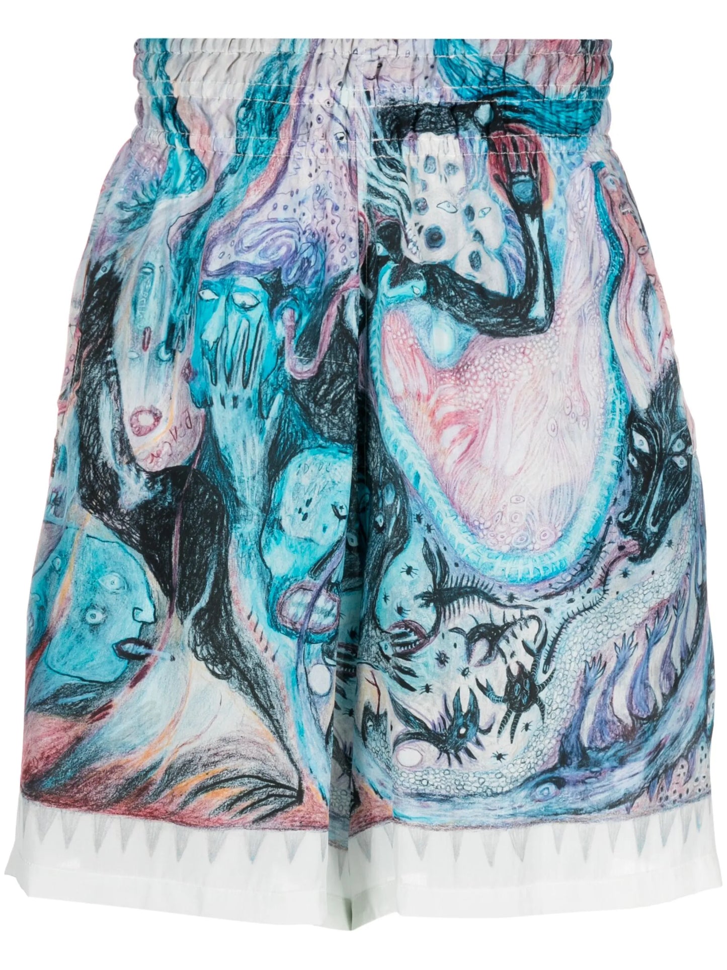 Hypnic Jerk silk Bermuda shorts