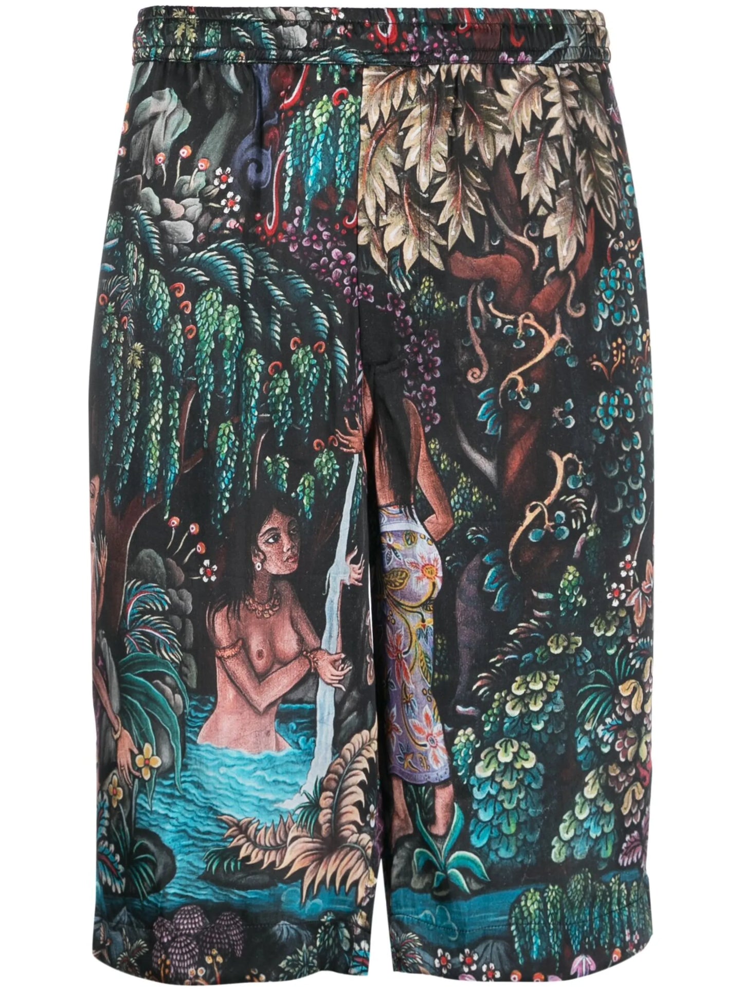 Goa Gajah silk bermuda shorts