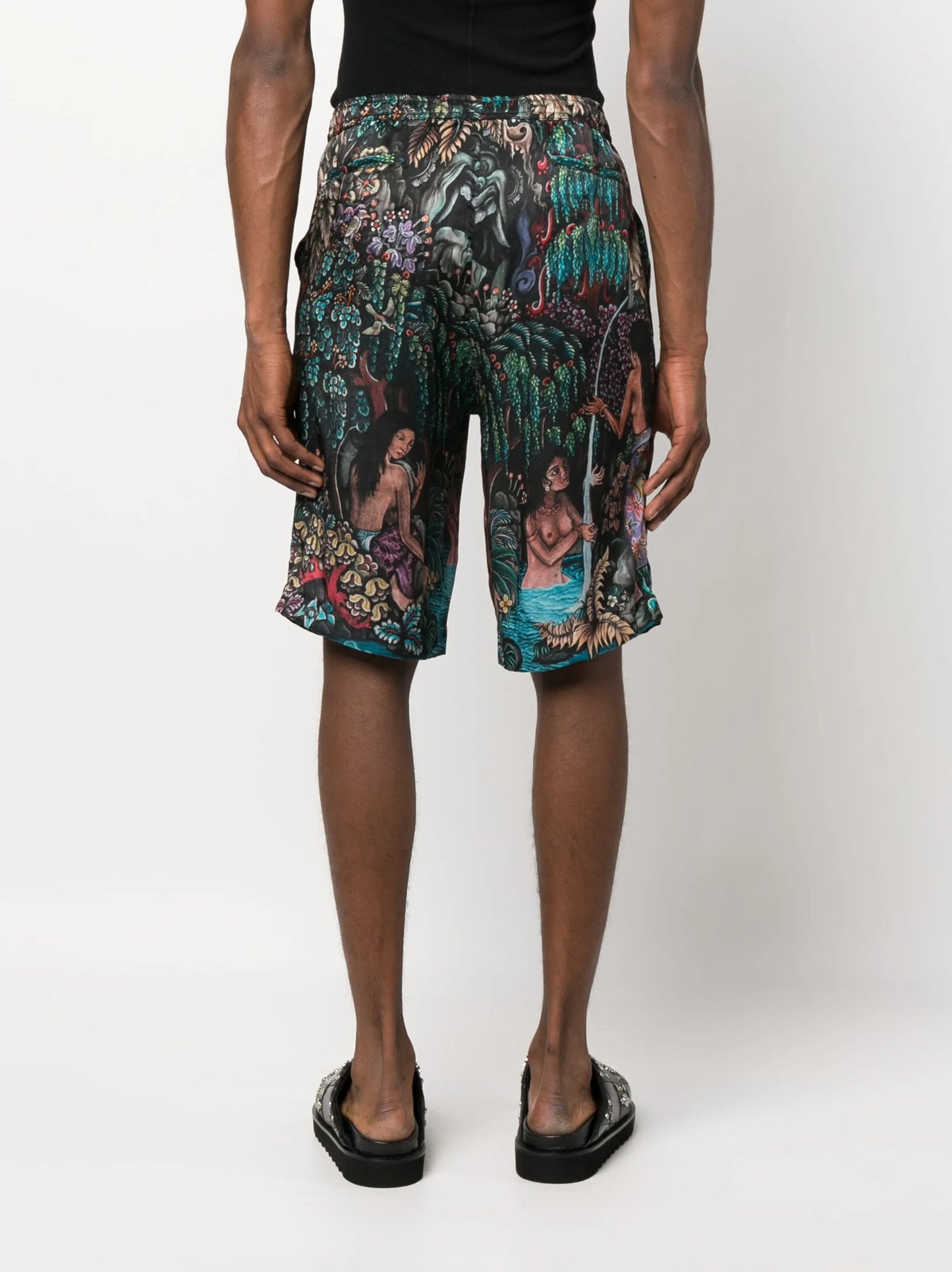 Goa Gajah silk bermuda shorts