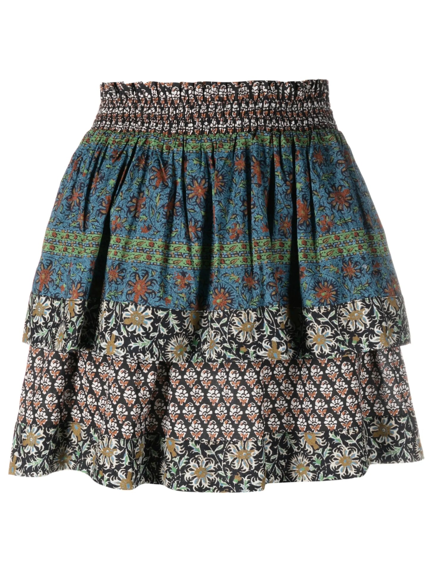 Rhea tiered mini skirt