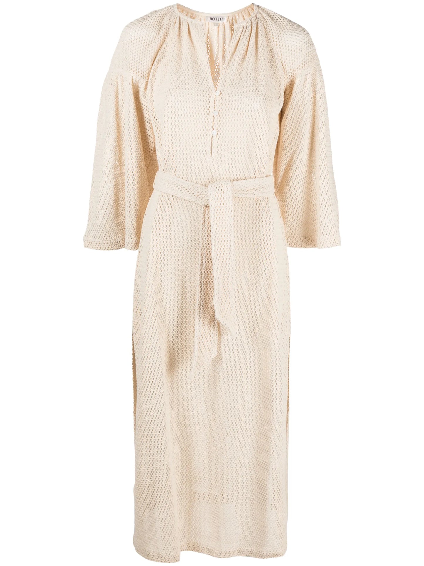 Citrine Net Smock maxi dress