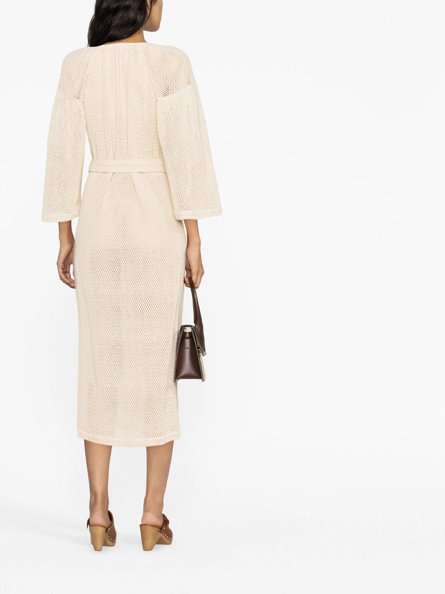 Citrine Net Smock maxi dress