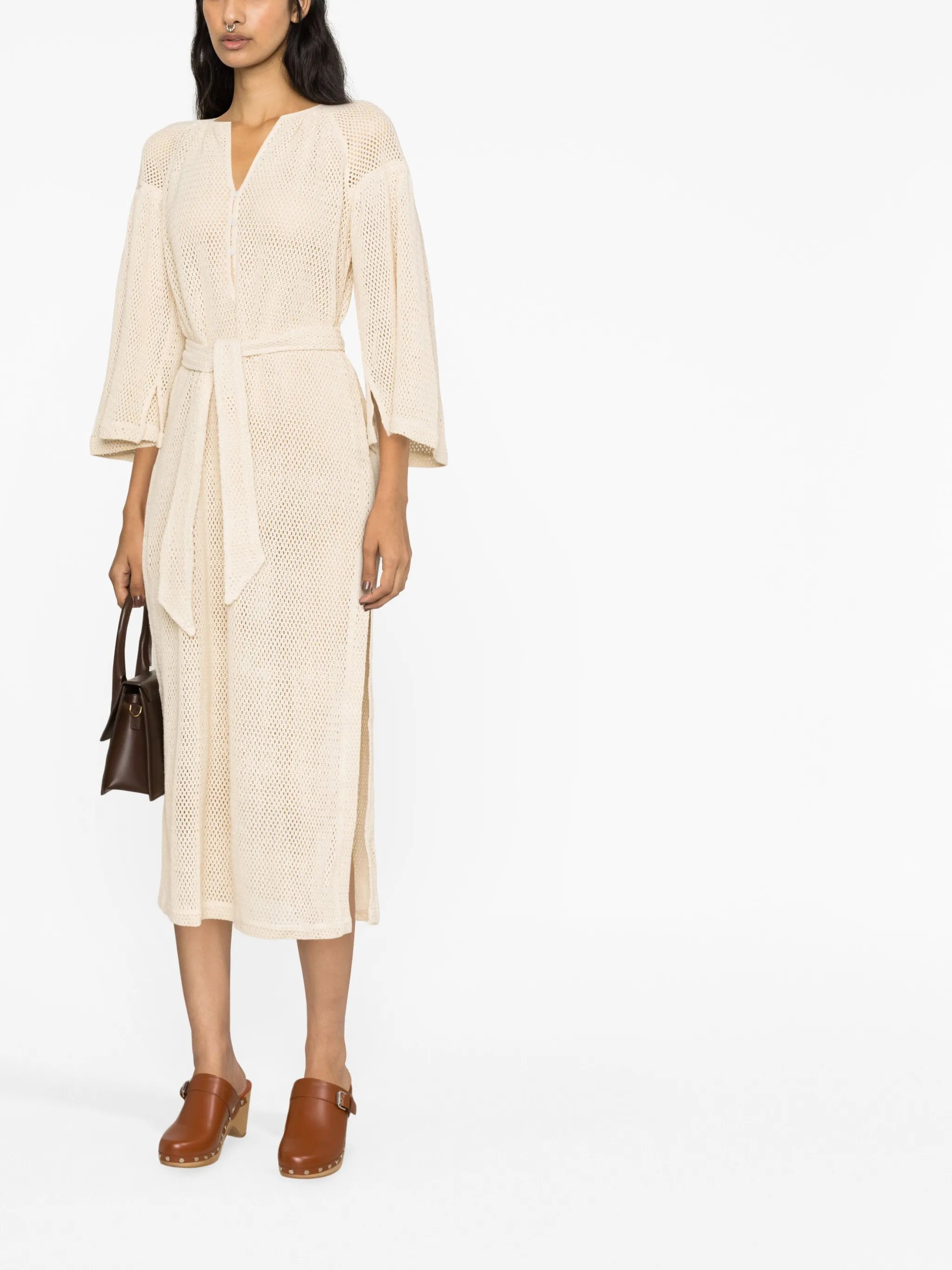 Citrine Net Smock maxi dress
