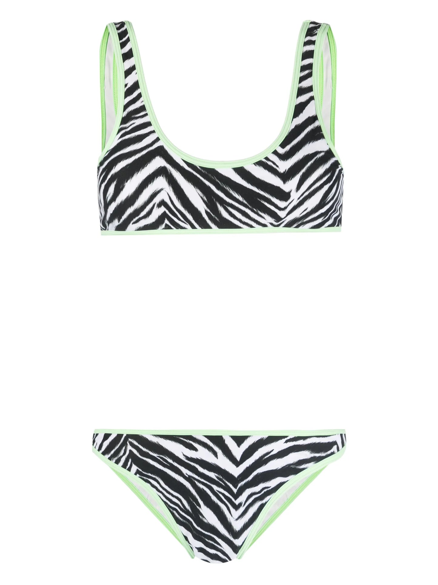 Coolio zebra-print bikini set