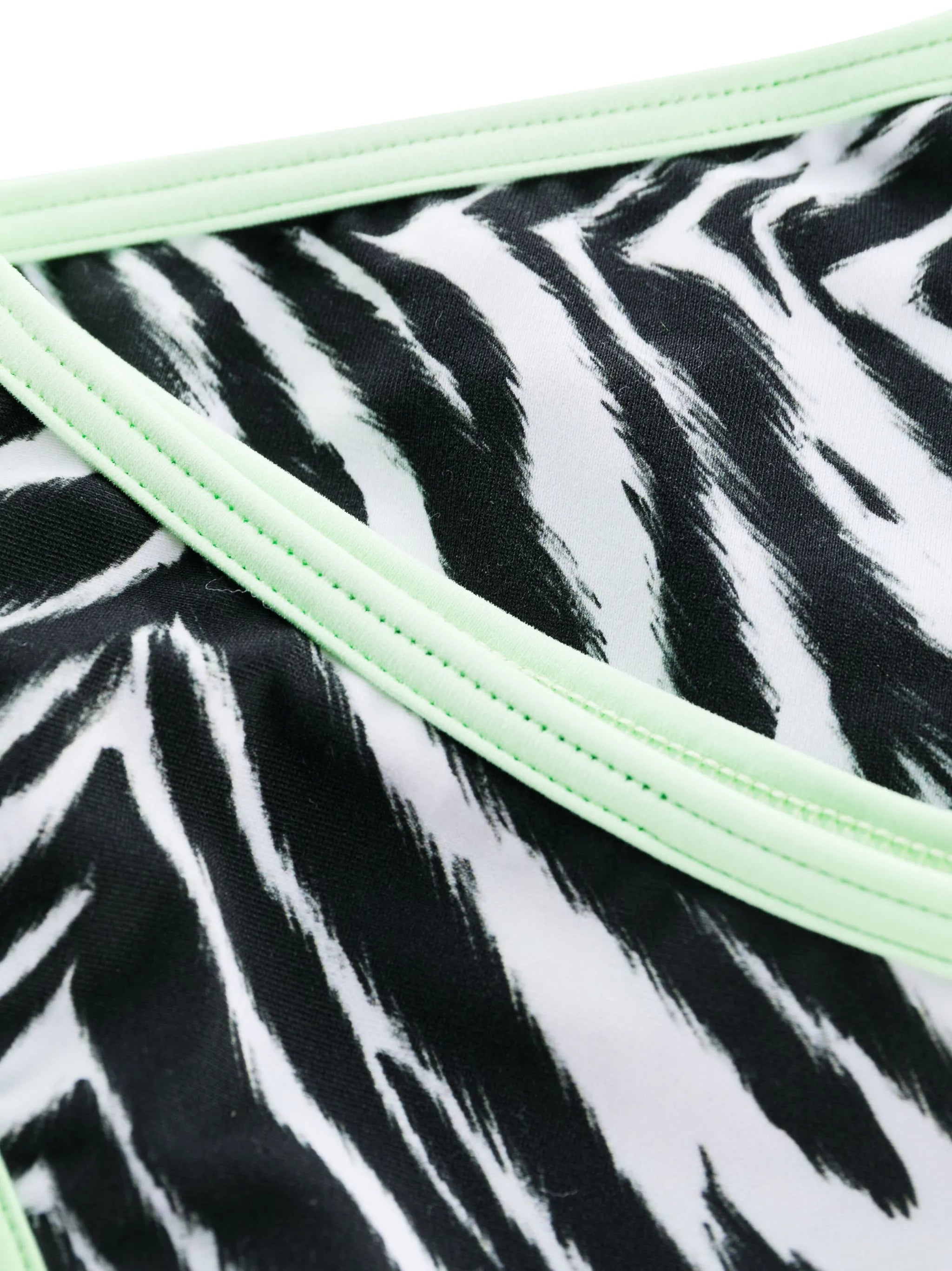 Coolio zebra-print bikini set