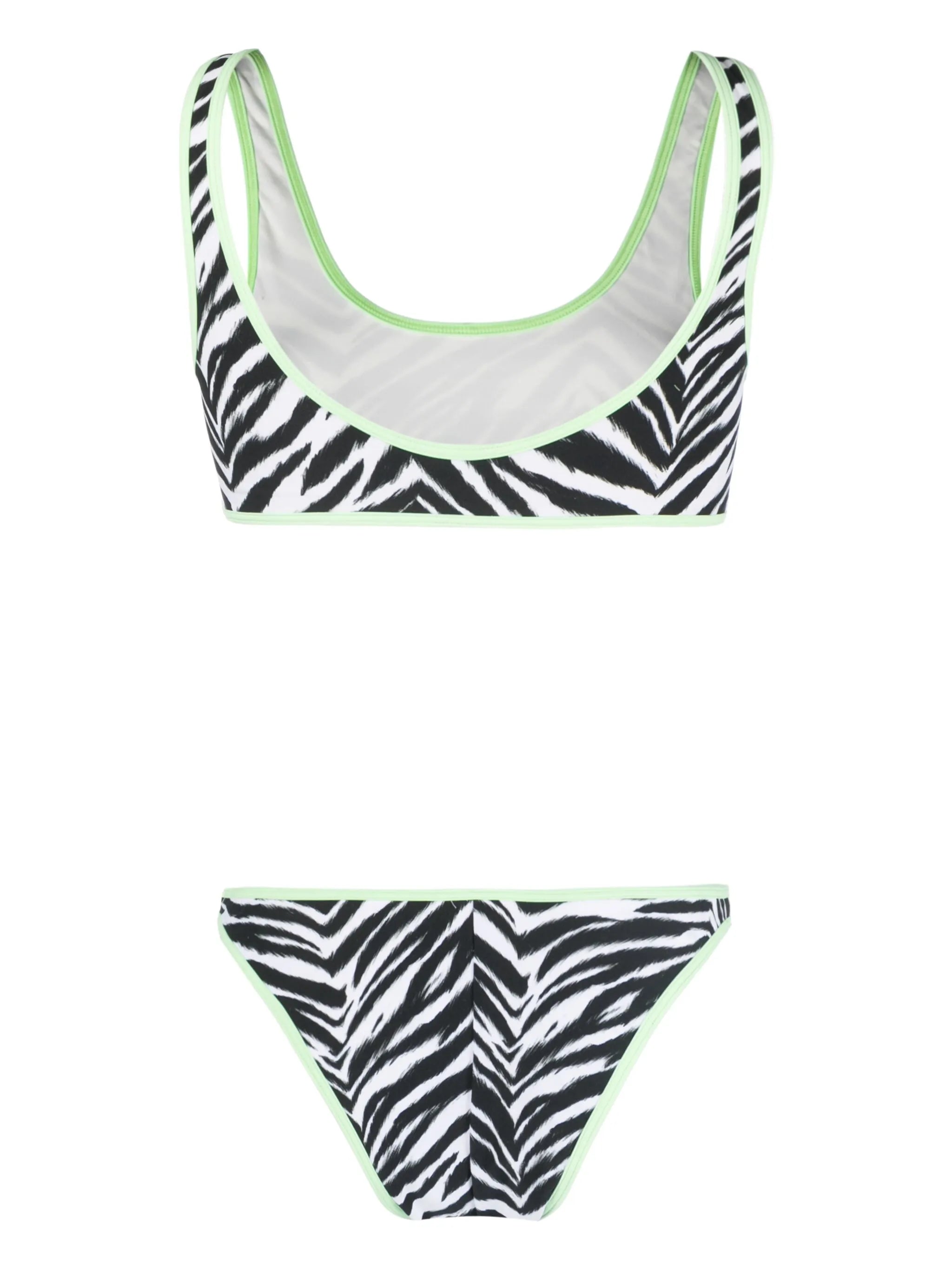 Coolio zebra-print bikini set