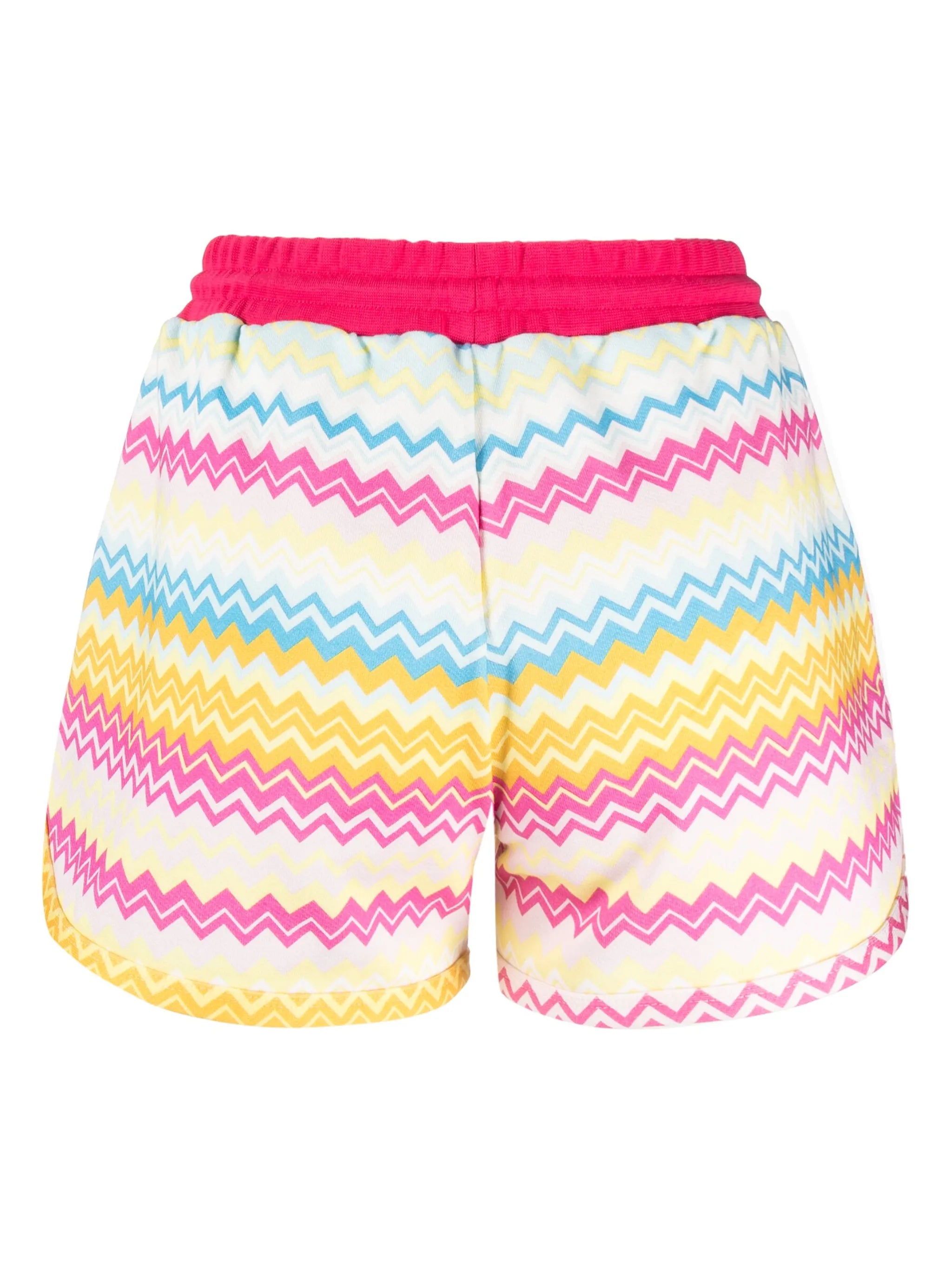 zig-zag cotton track shorts
