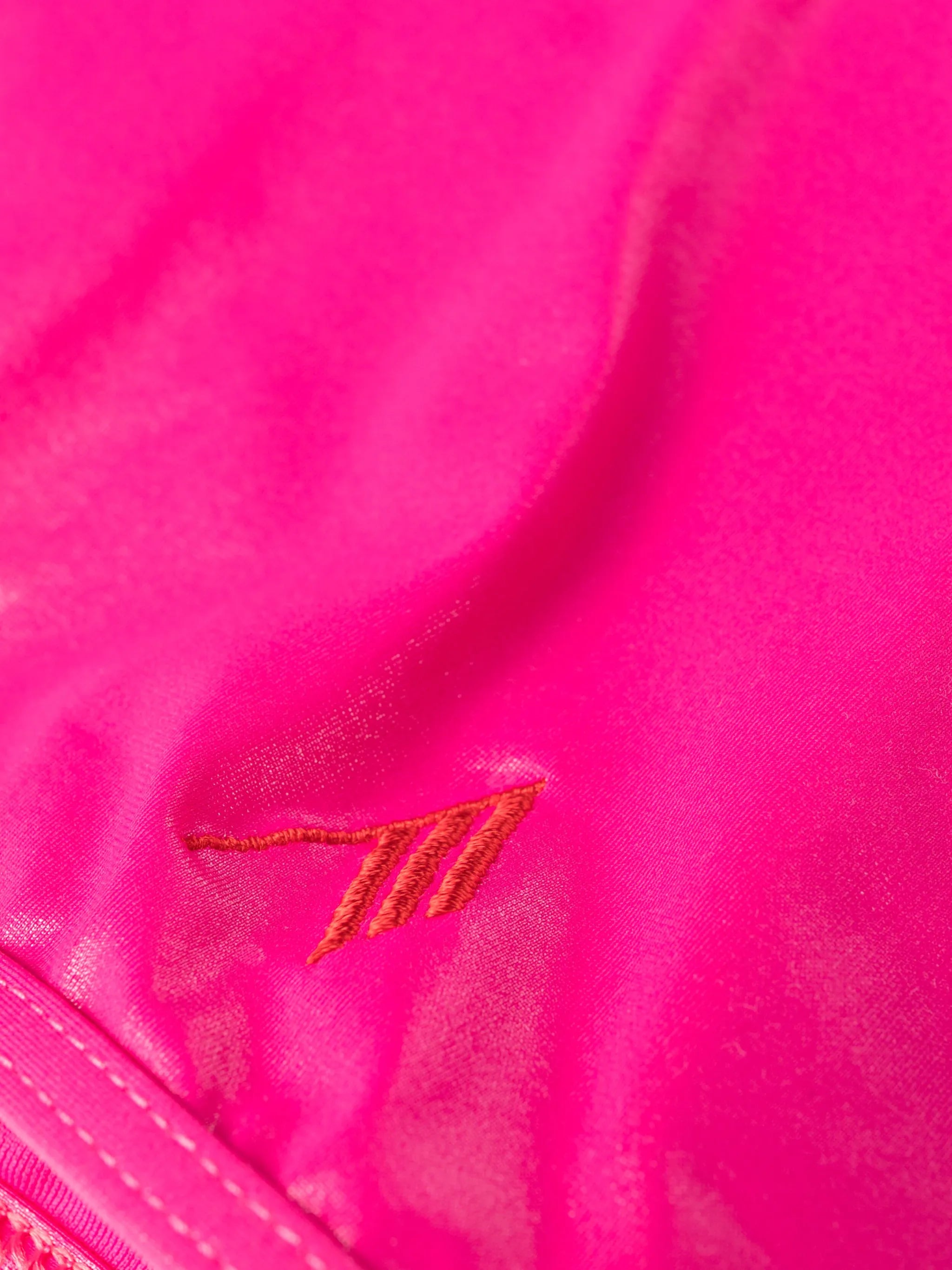 logo-embroidered crossover-strap bikini