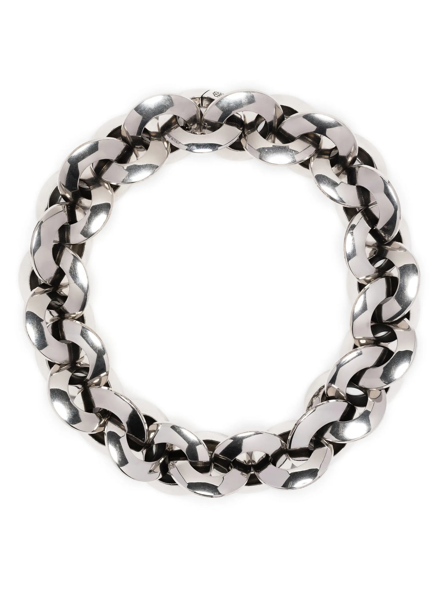 Eyelet chain choker necklace