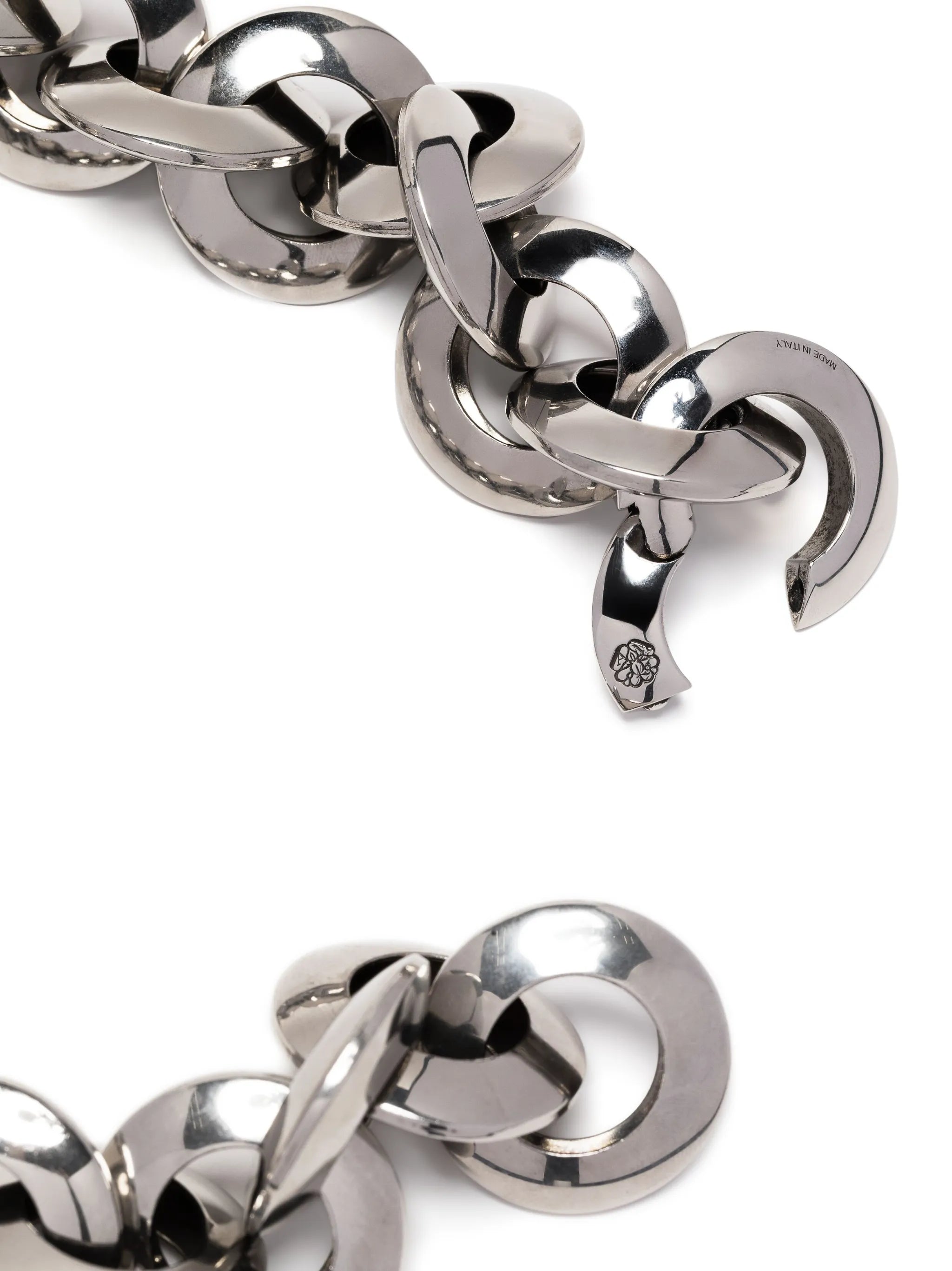 Eyelet chain choker necklace
