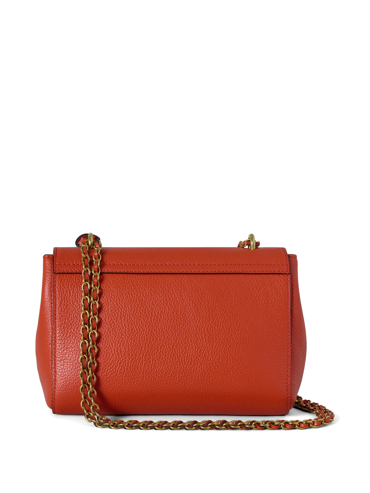 Lily bag in coral orange small classic grain