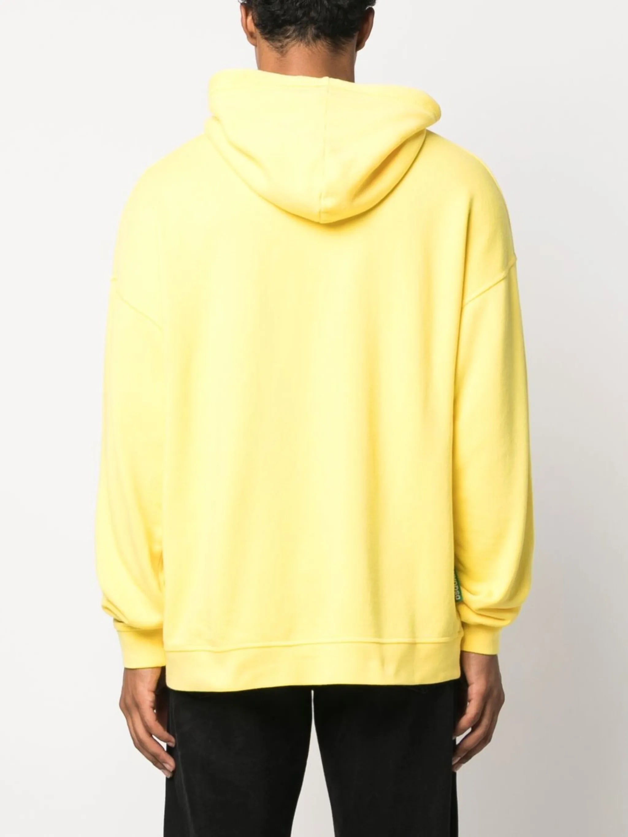 slogan-print long-sleeve hoodie