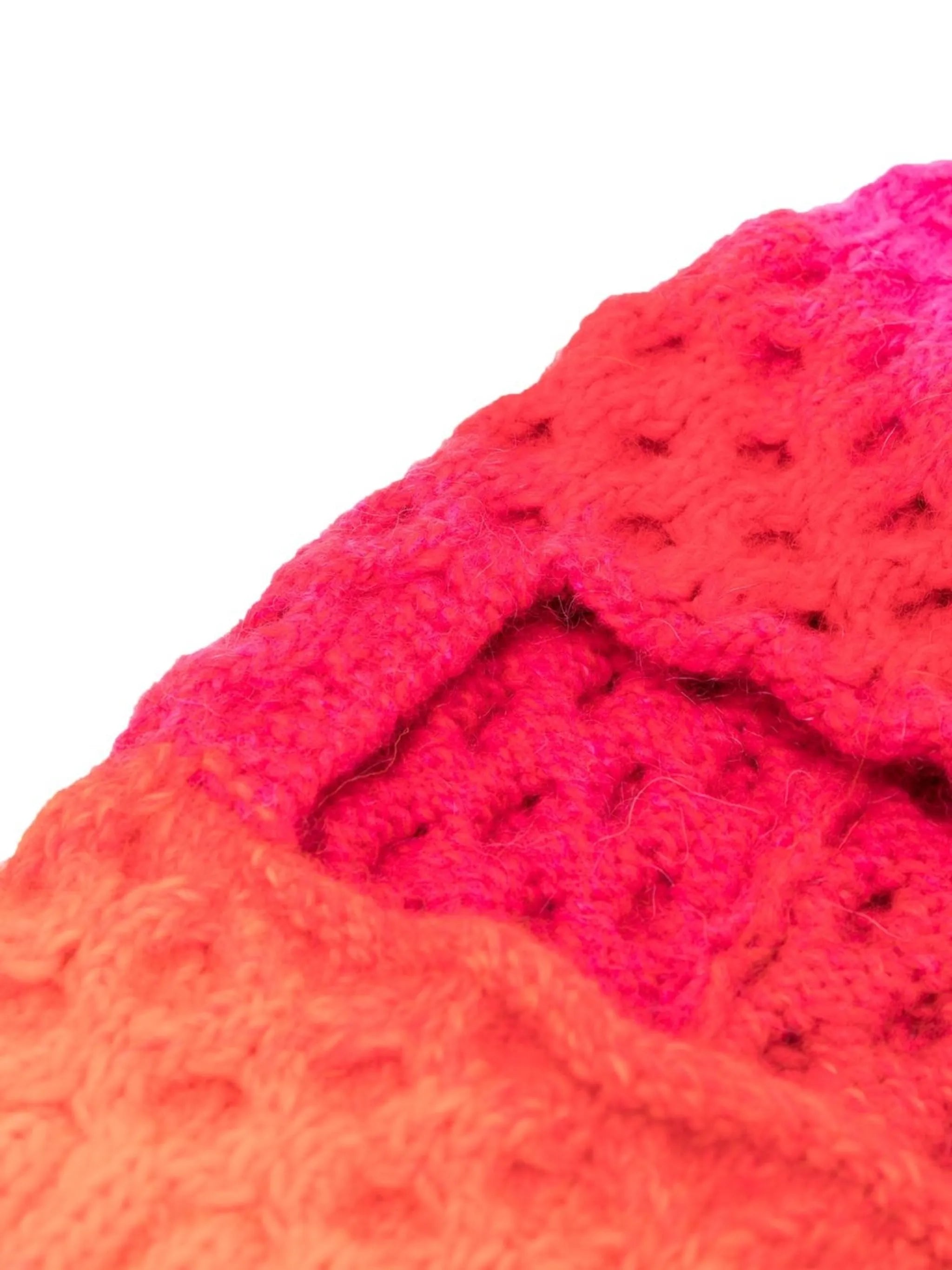 Hayley ombré waffle-knit balaclava