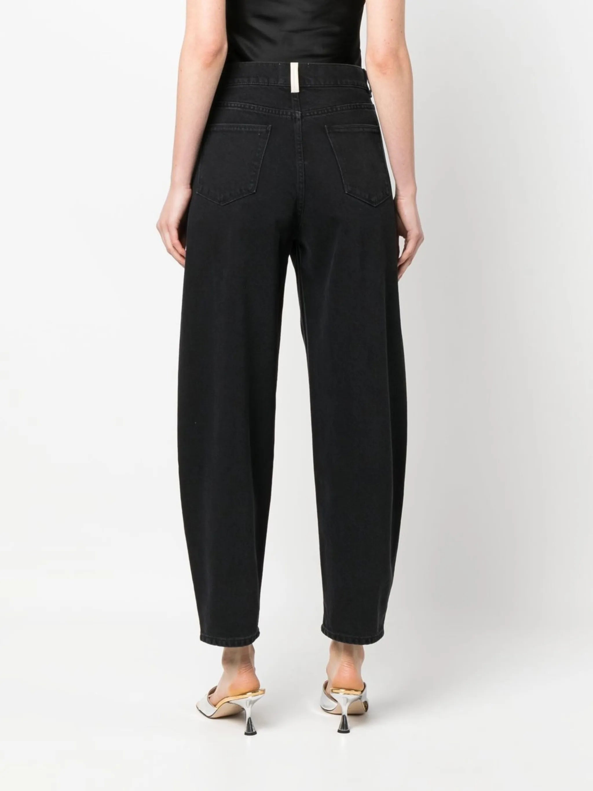 tapered recycled cotton jeans