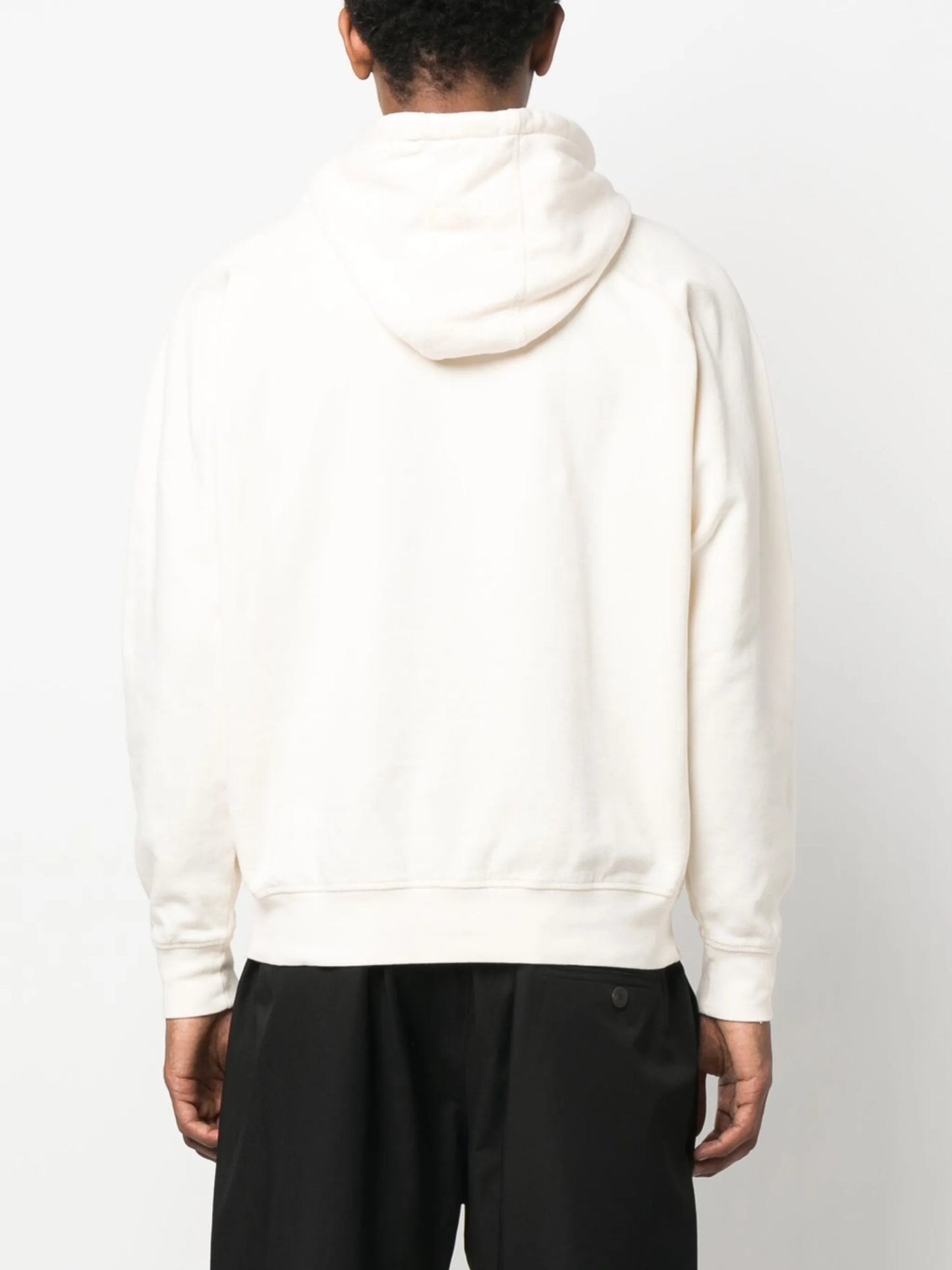 logo-print cotton hoodie