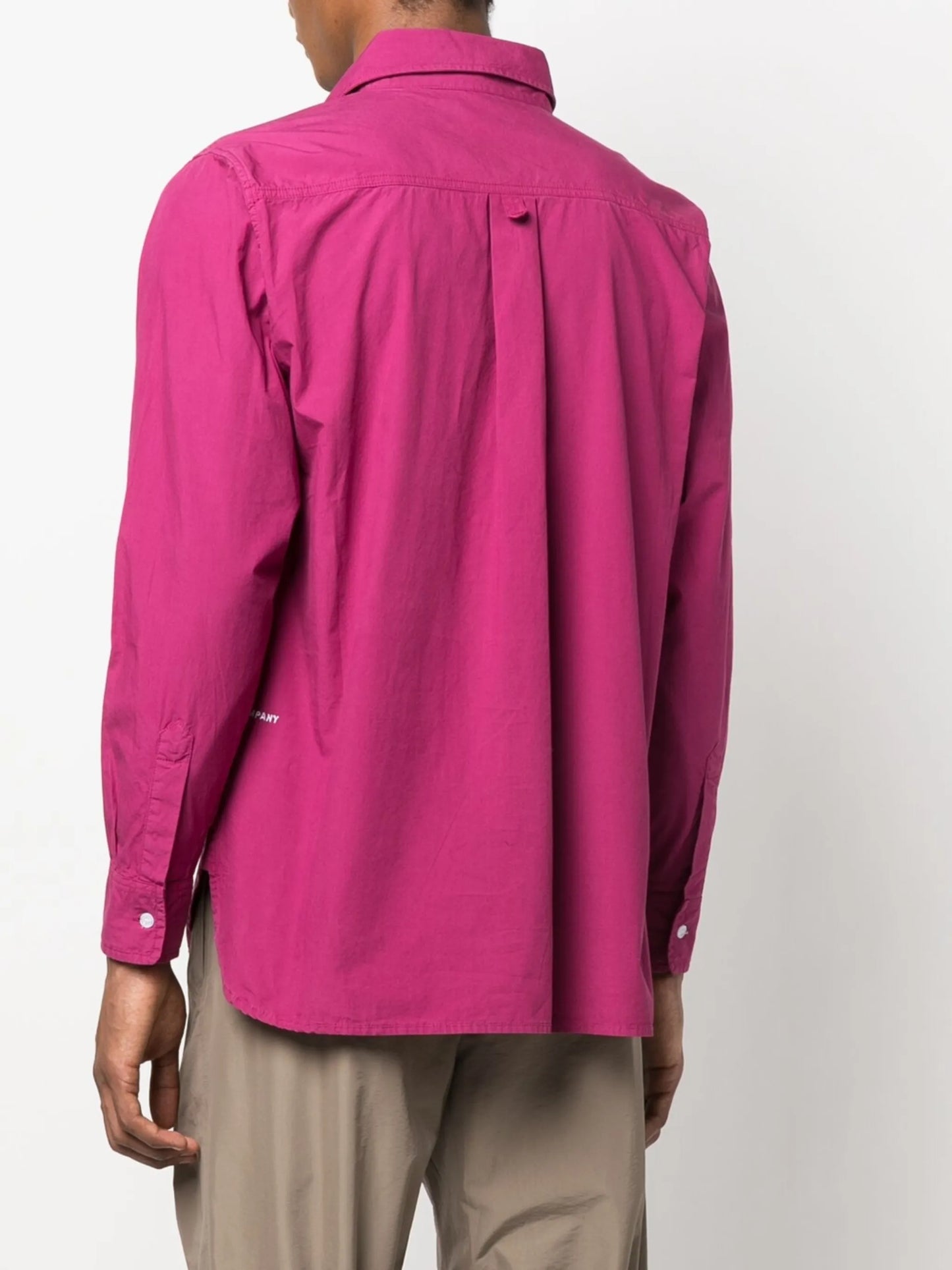 logo-embroidered cotton shirt
