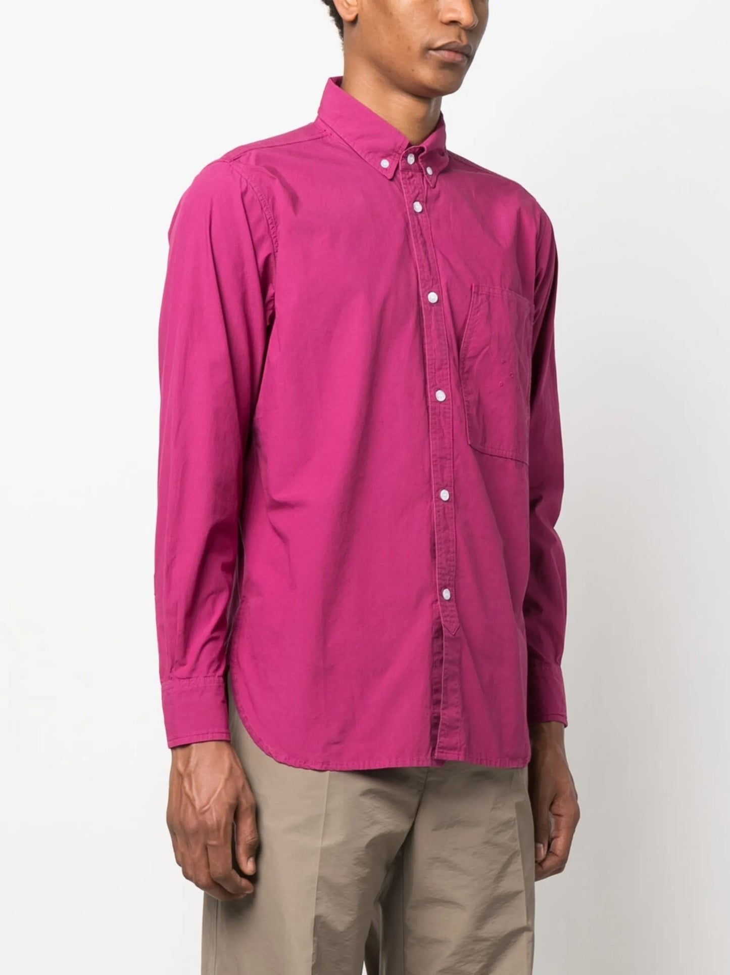 logo-embroidered cotton shirt