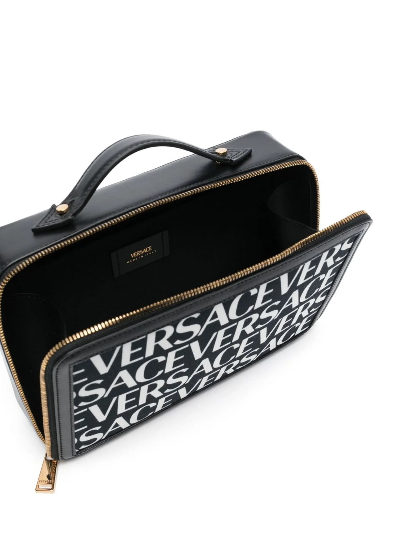 logo-print messenger bag
