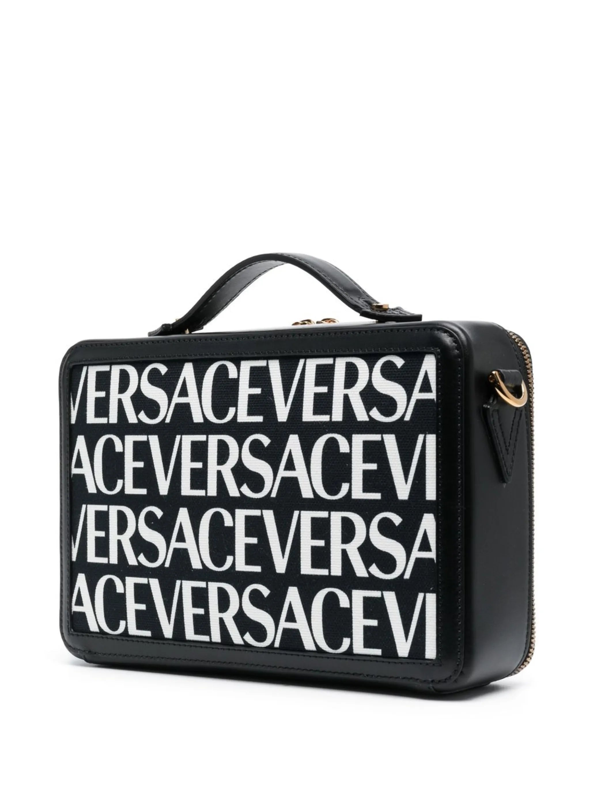 logo-print messenger bag