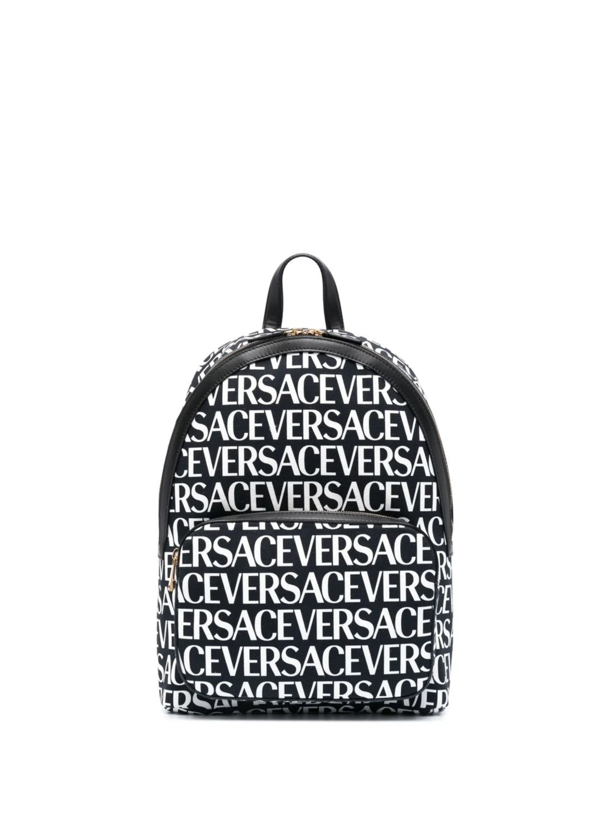 logo-print backpack