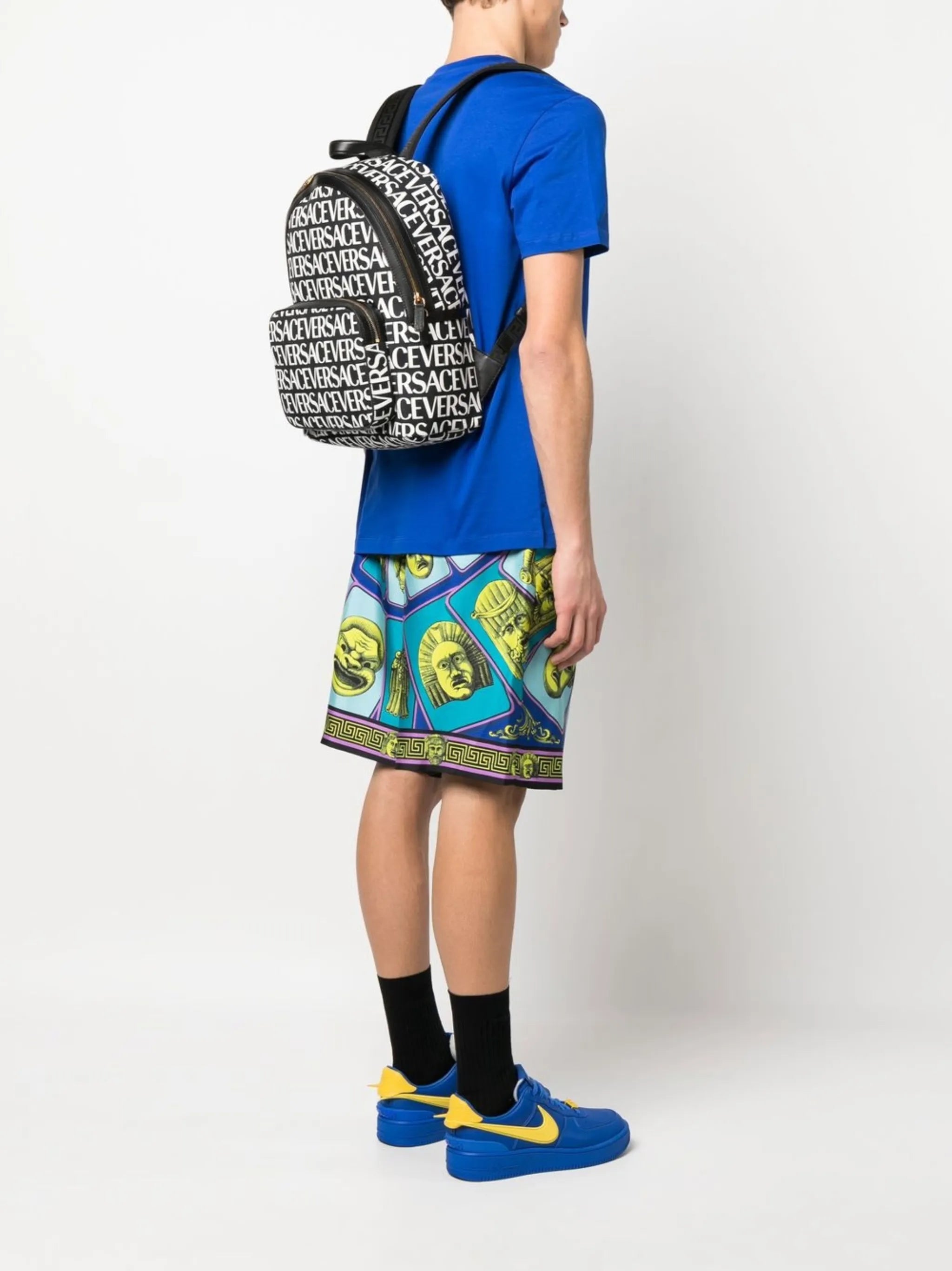 logo-print backpack