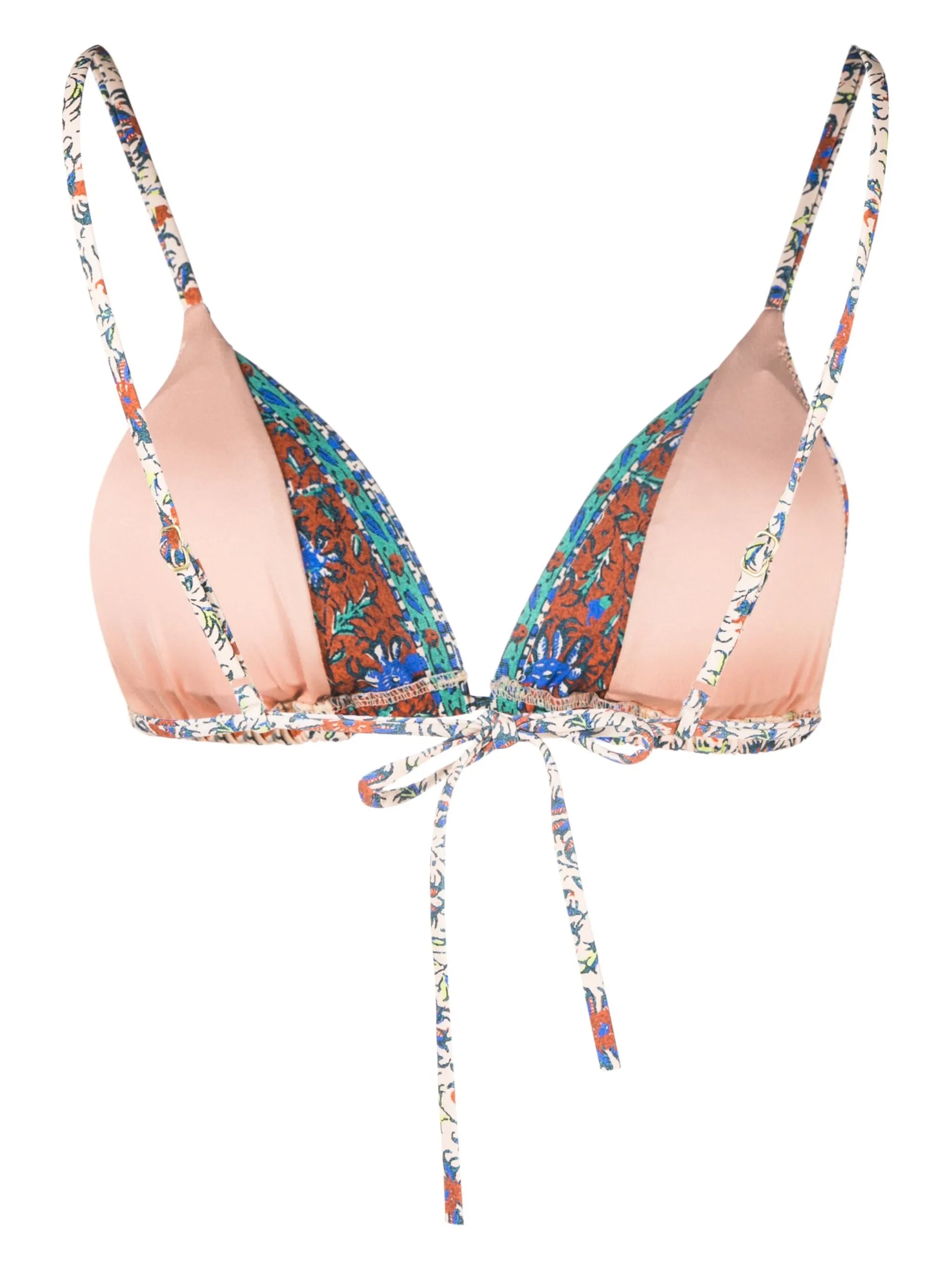 Clementine triangle bikini top