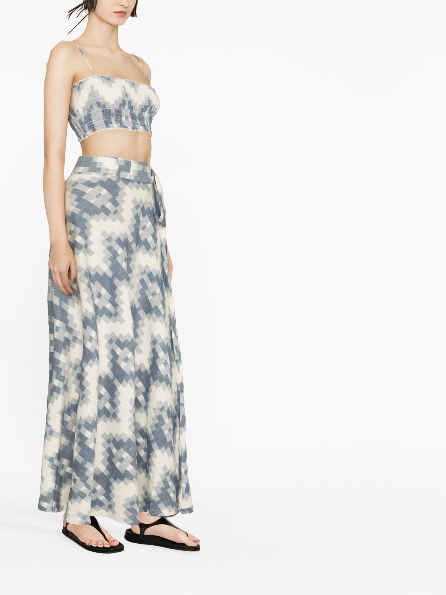 Neith Ikat wrap skirt