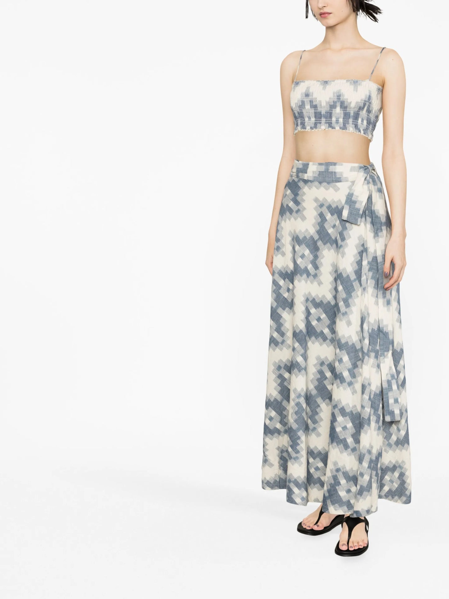 Neith Ikat wrap skirt