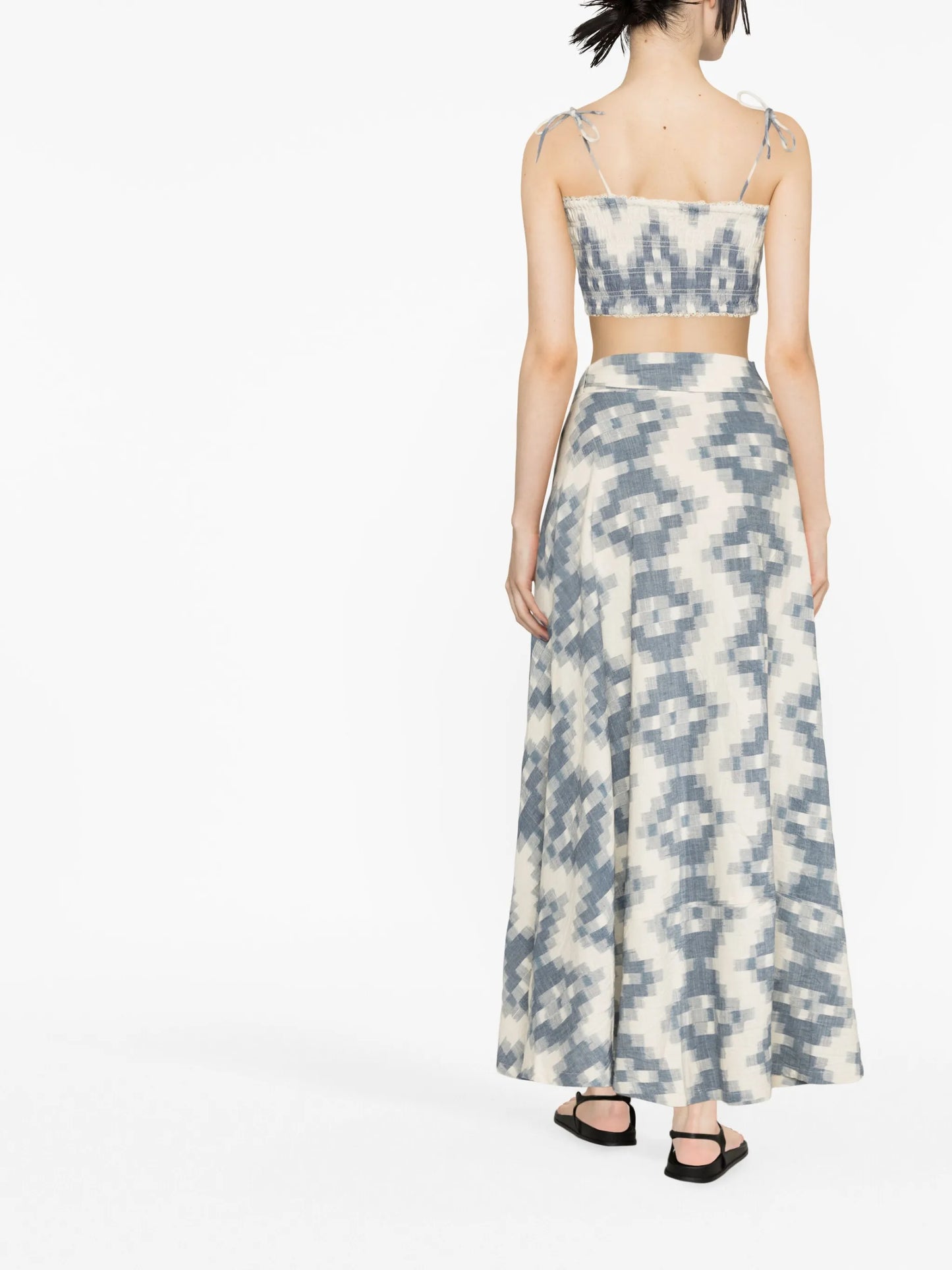 Neith Ikat wrap skirt