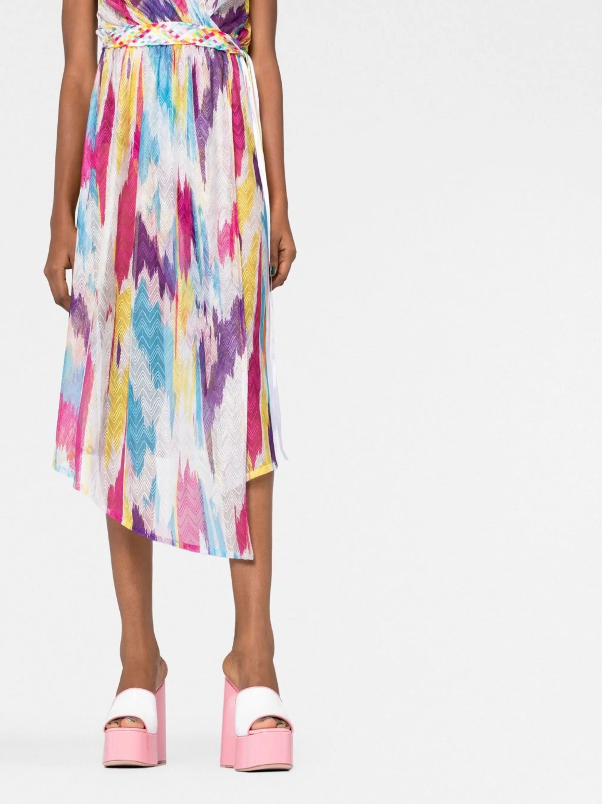 asymmetric midi dress