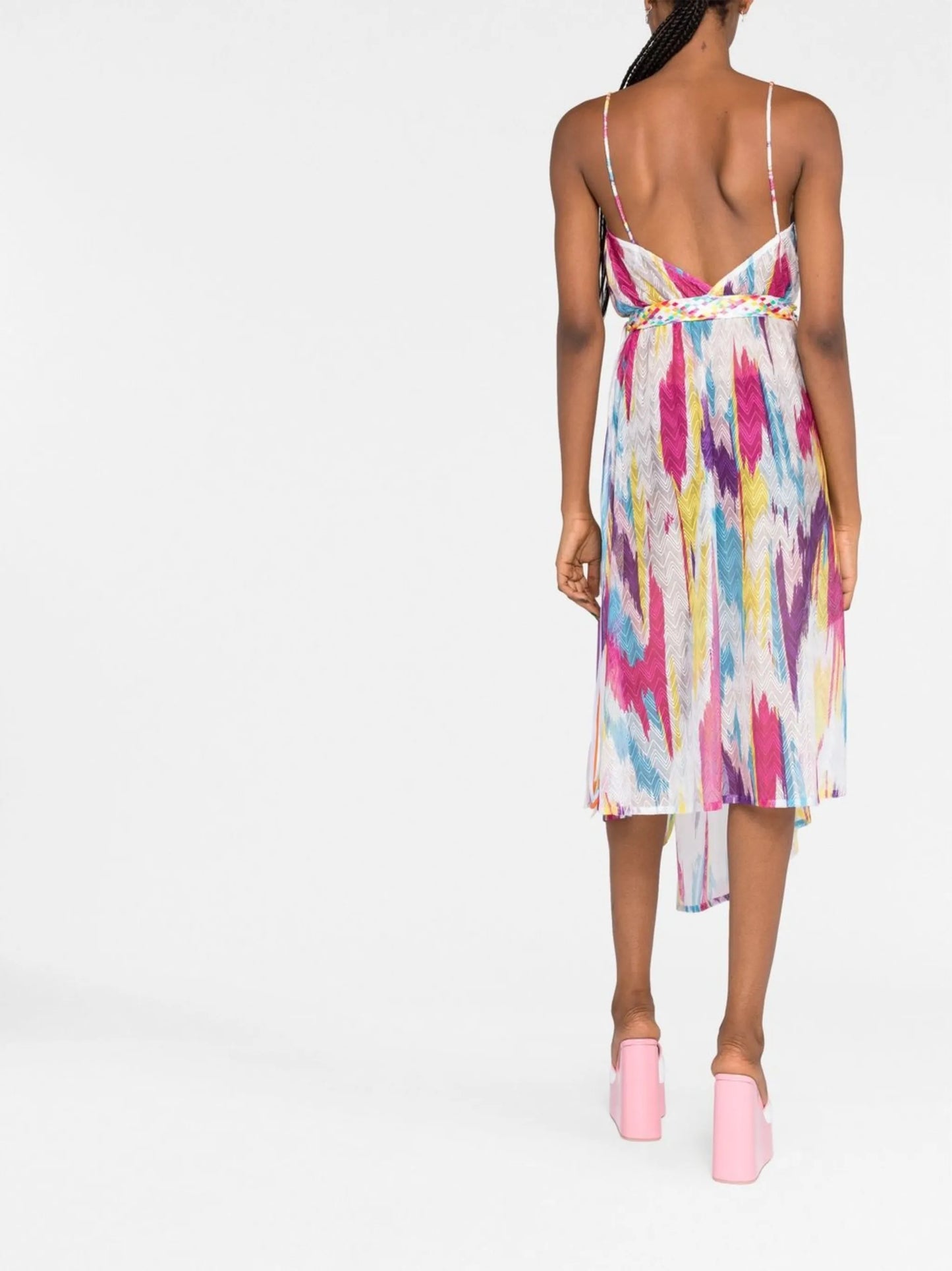 asymmetric midi dress