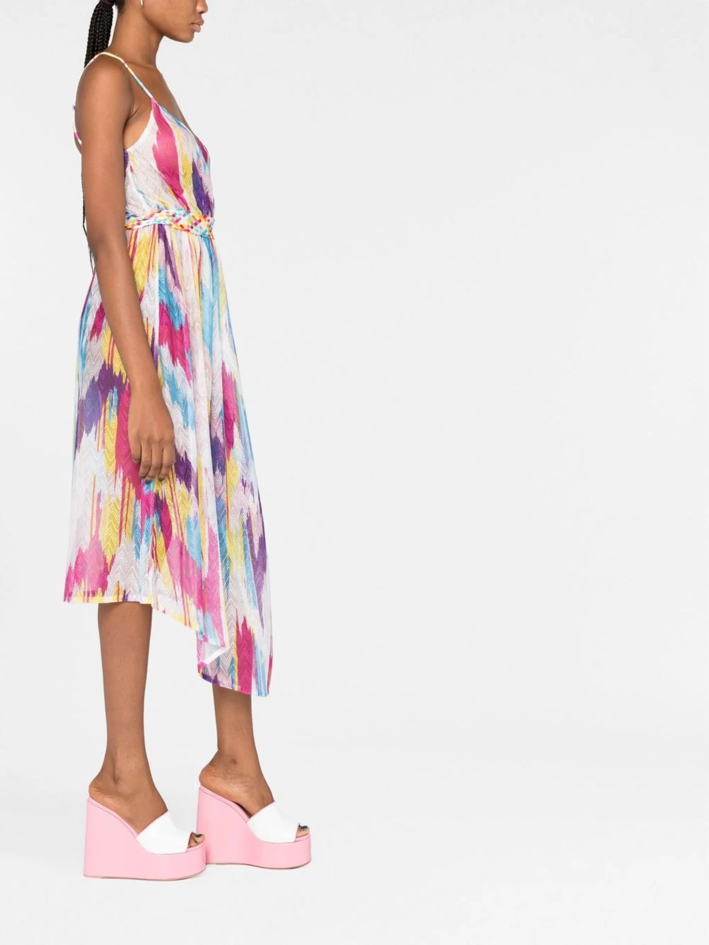 asymmetric midi dress
