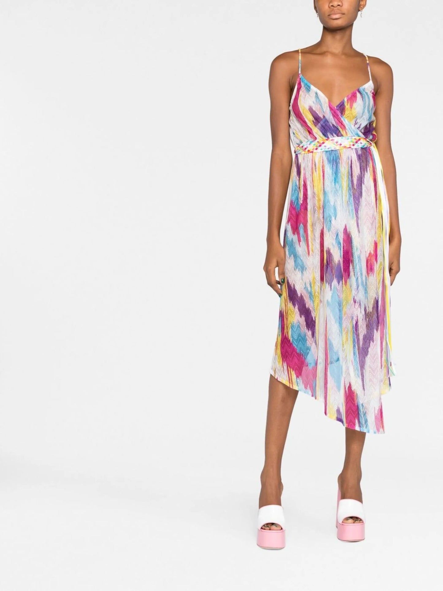 asymmetric midi dress