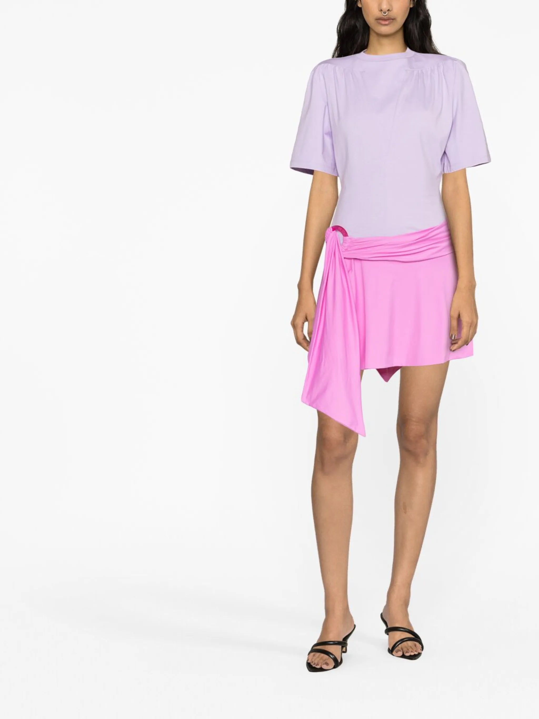 asymmetric mini skirt
