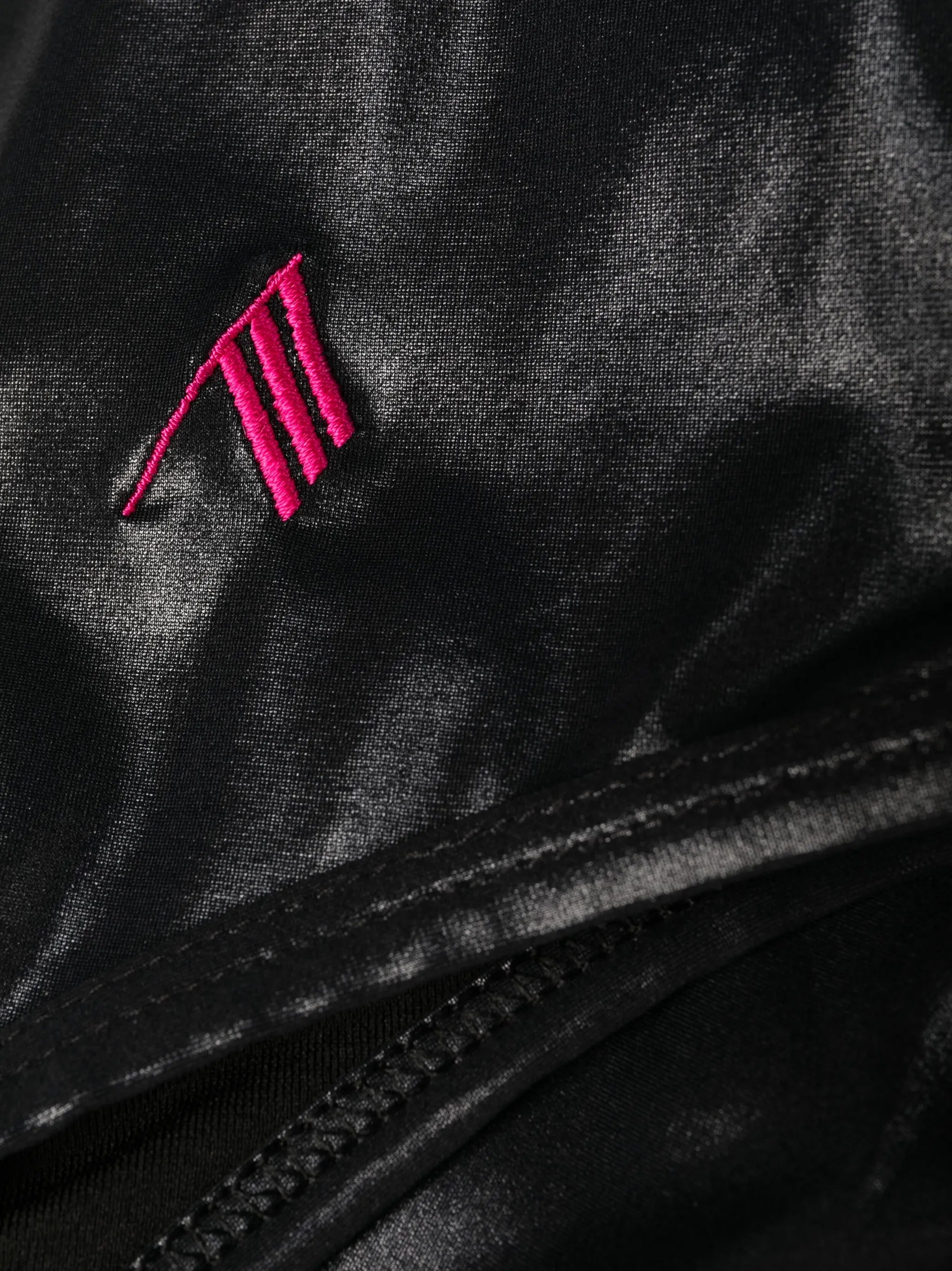 logo-embroidered one-shoulder swimsuit