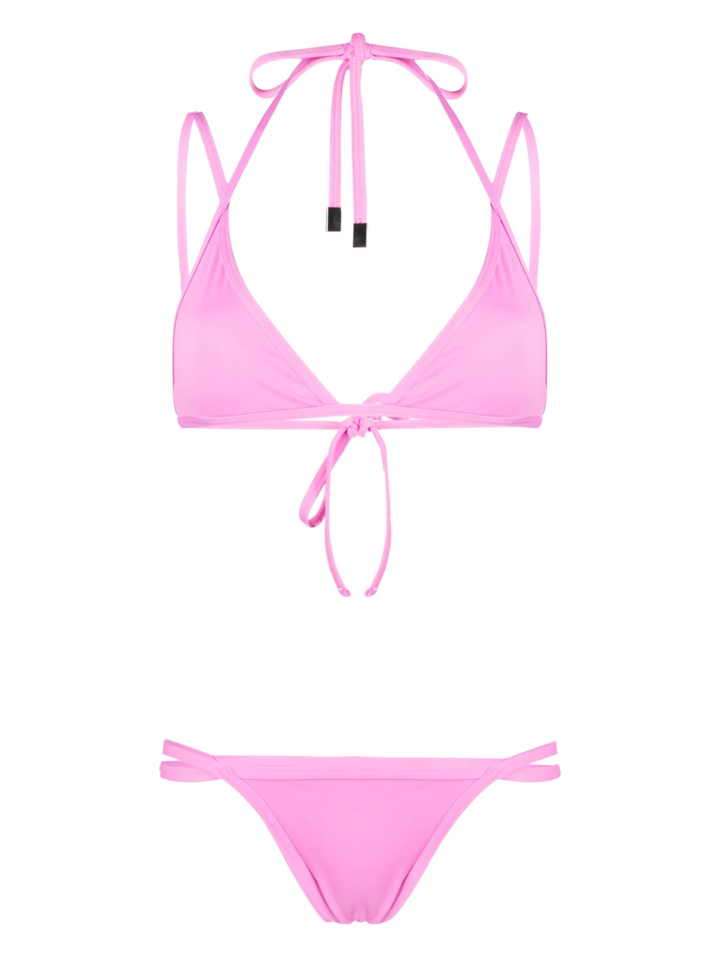 strap-detailed bikini set