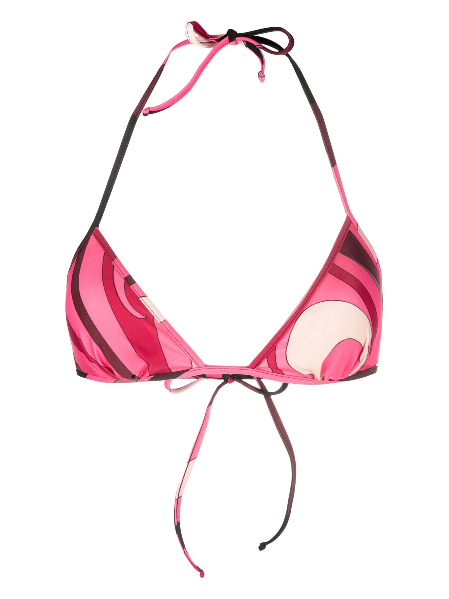 Marmo-print bikini top