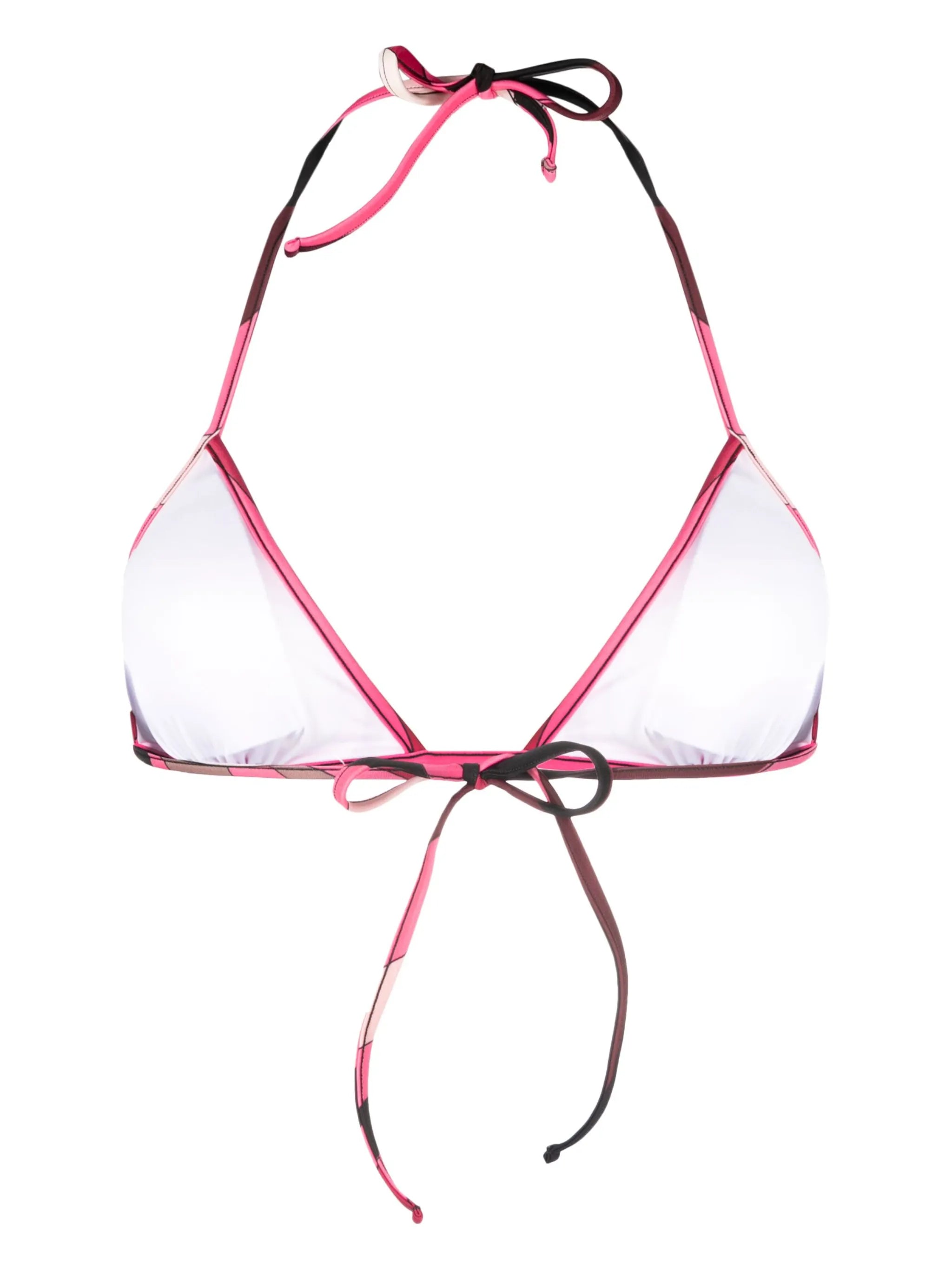 Marmo-print bikini top