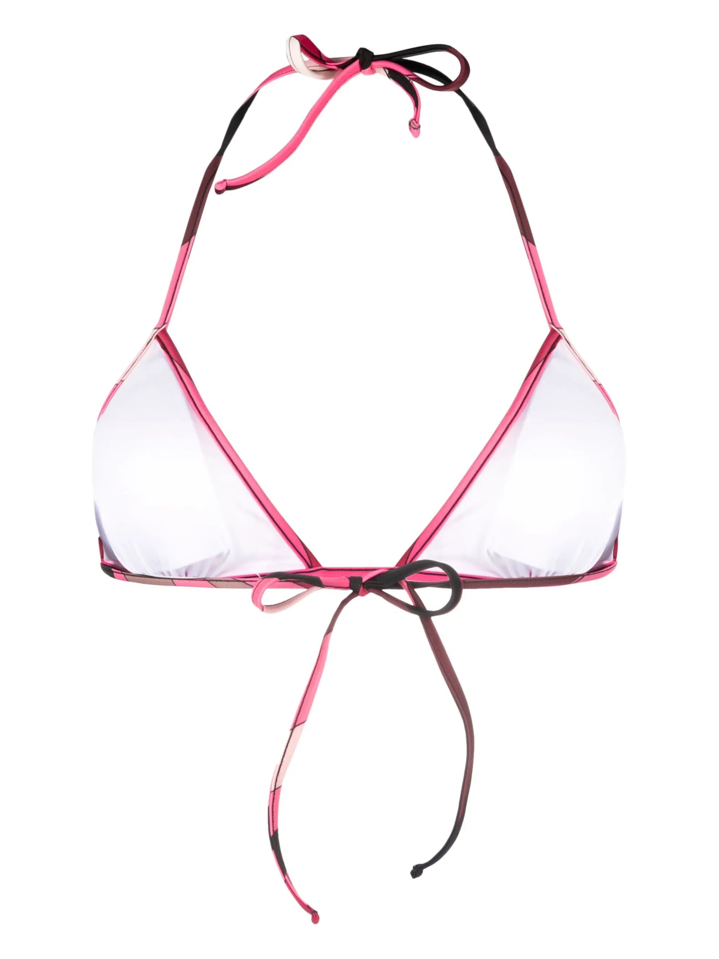 Marmo-print bikini top