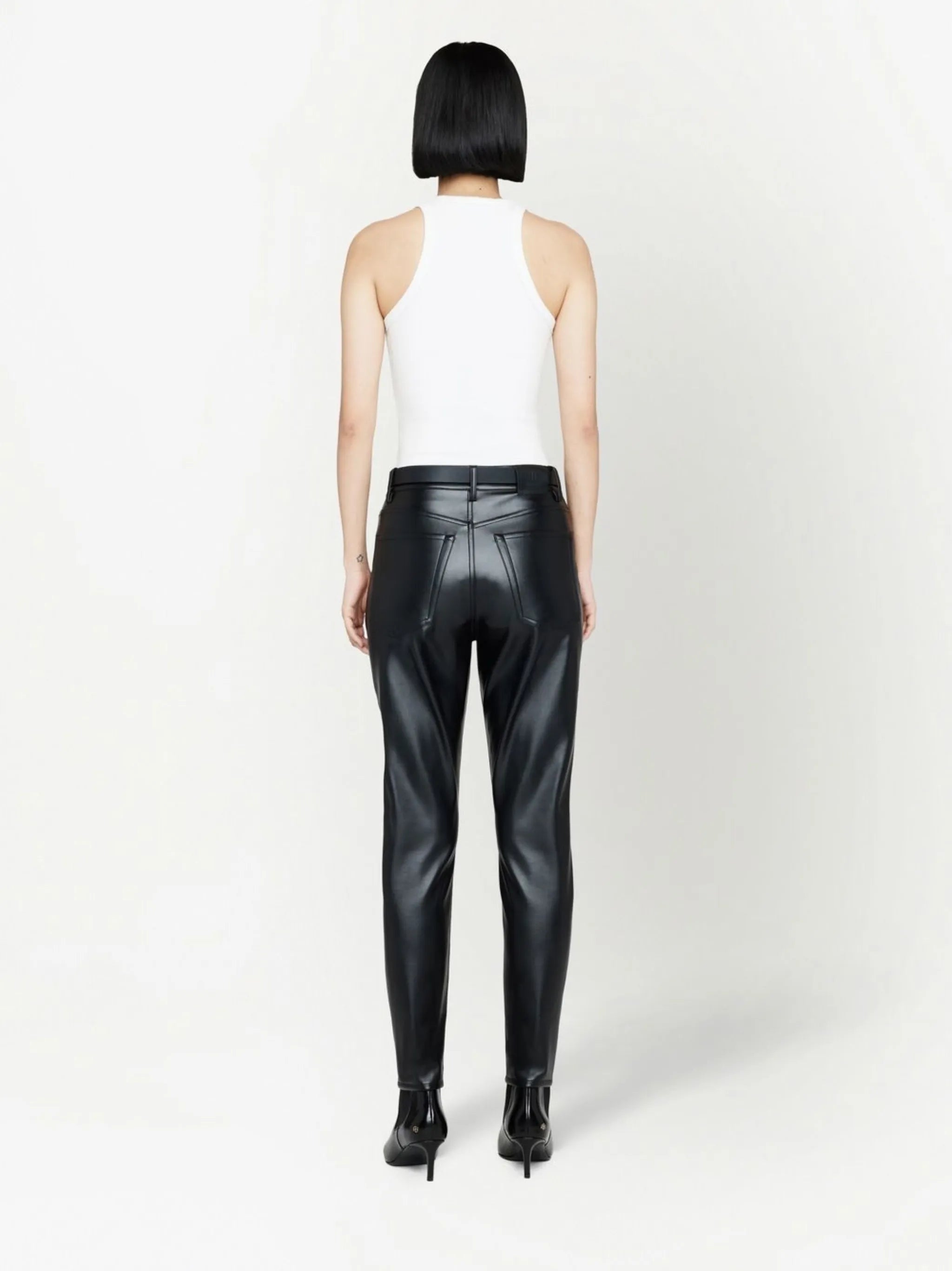 Sonya faux leather trousers